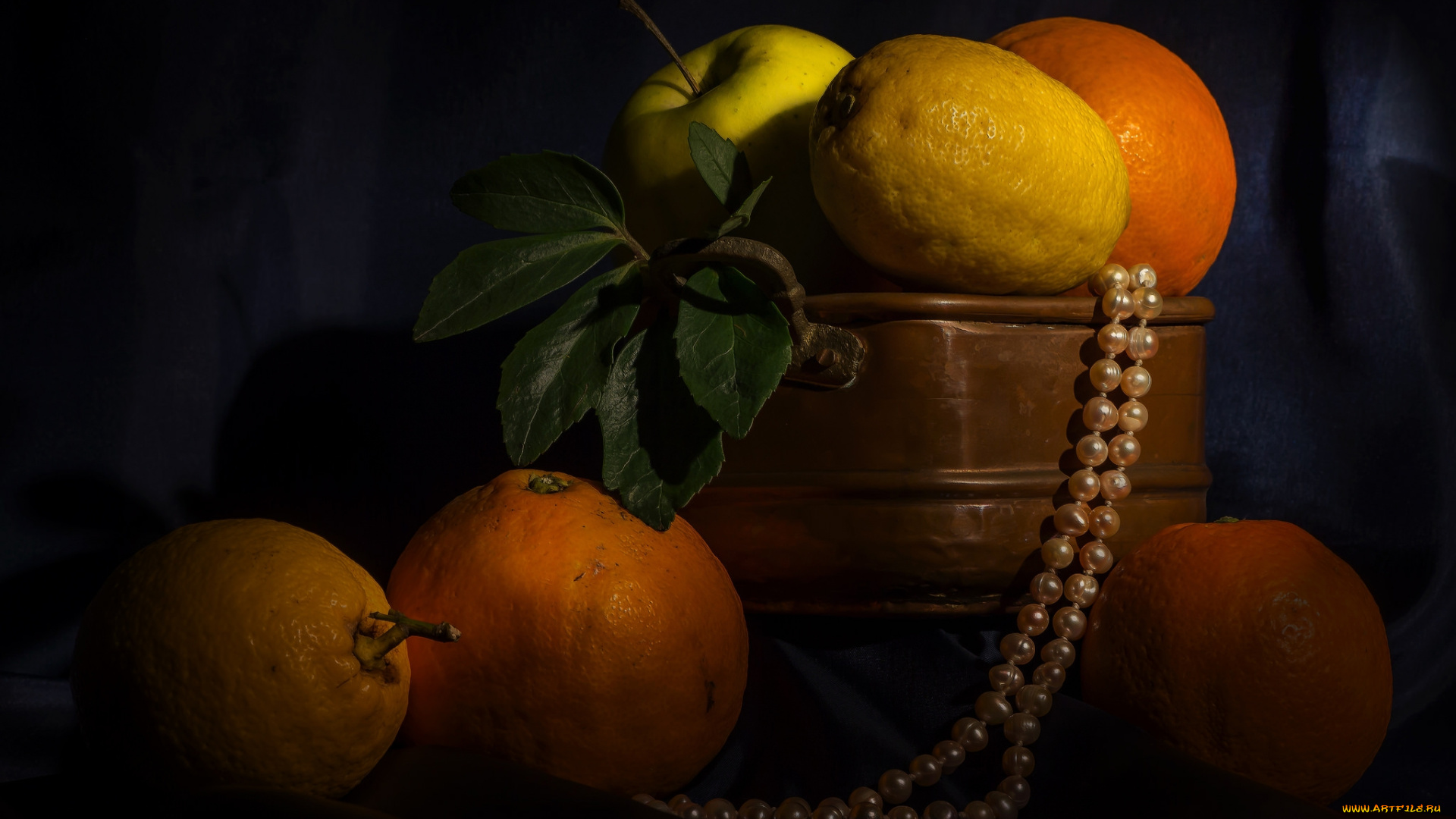 еда, фрукты, , ягоды, апельсины, яблоко, бусы, лимон