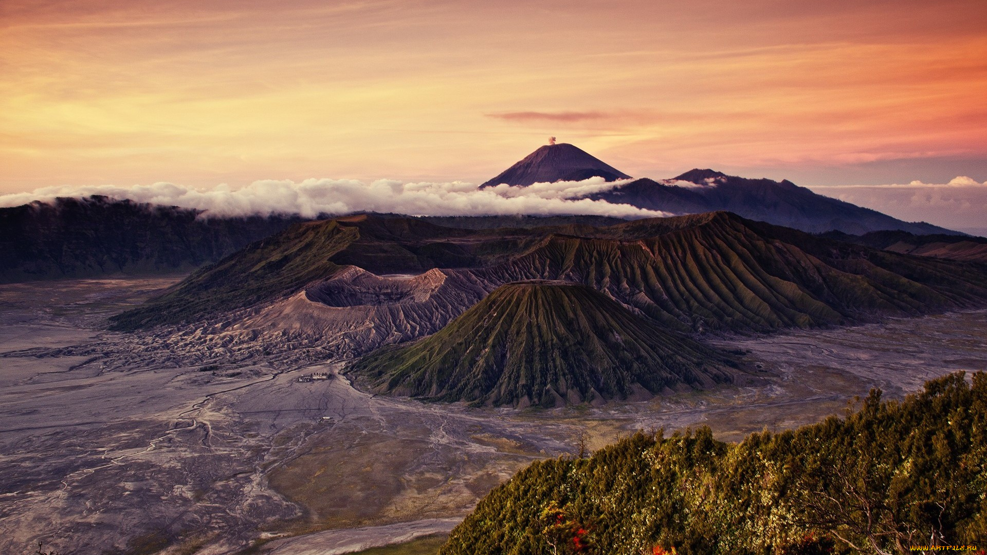 природа, горы, гора, бромо, индонезия