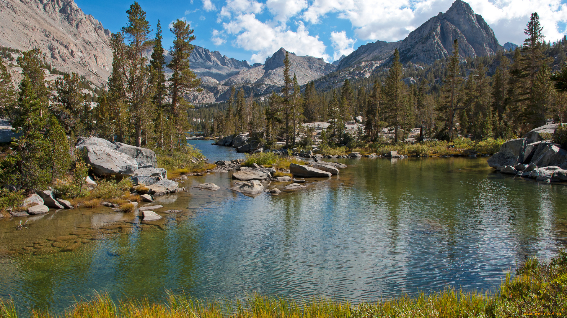 природа, реки, озера, горы, река, лес