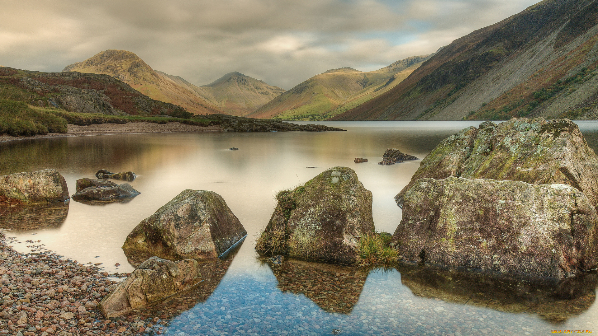 природа, реки, озера, камни, река, горы