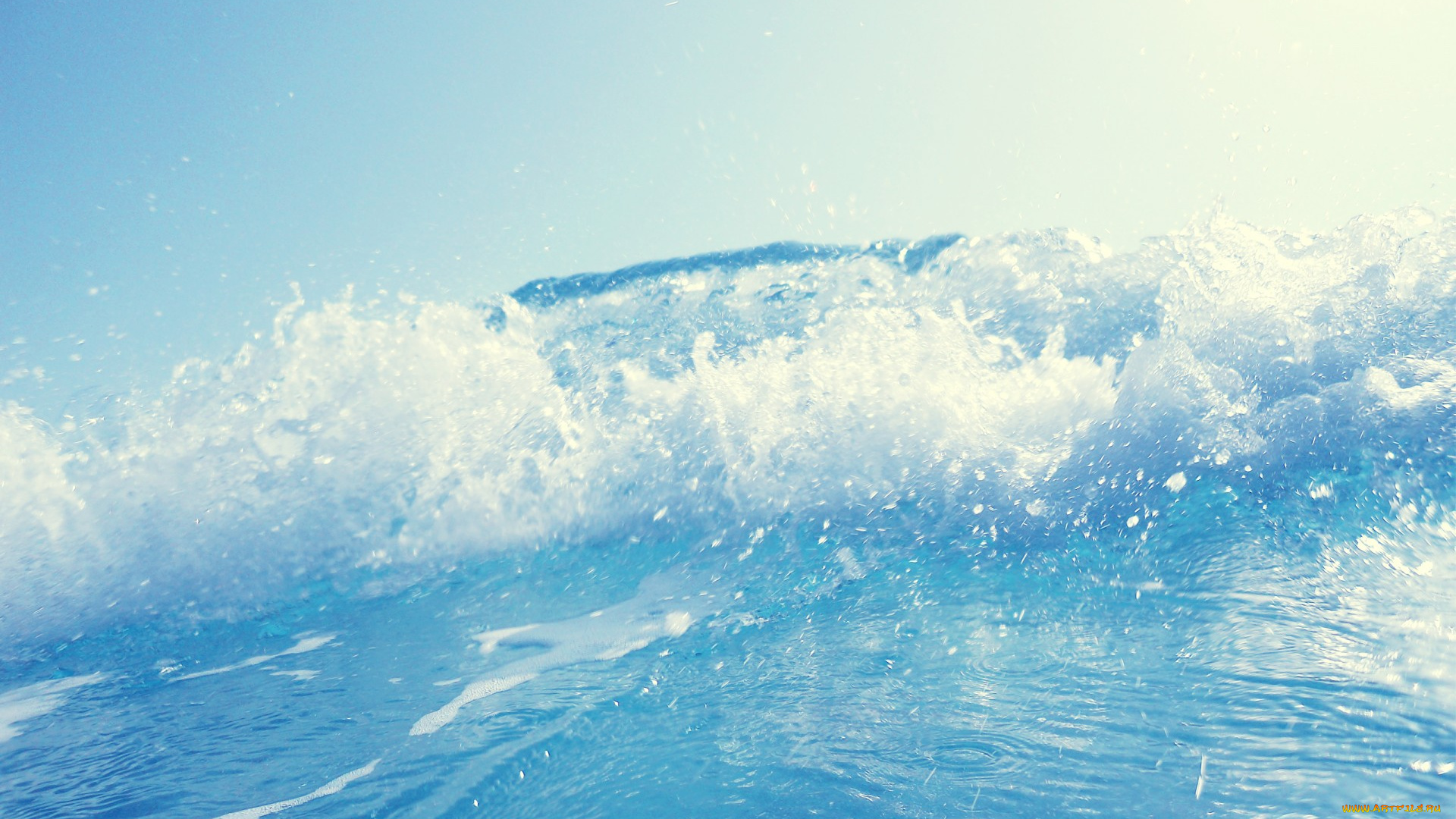 природа, вода, волна, свежесть, океан