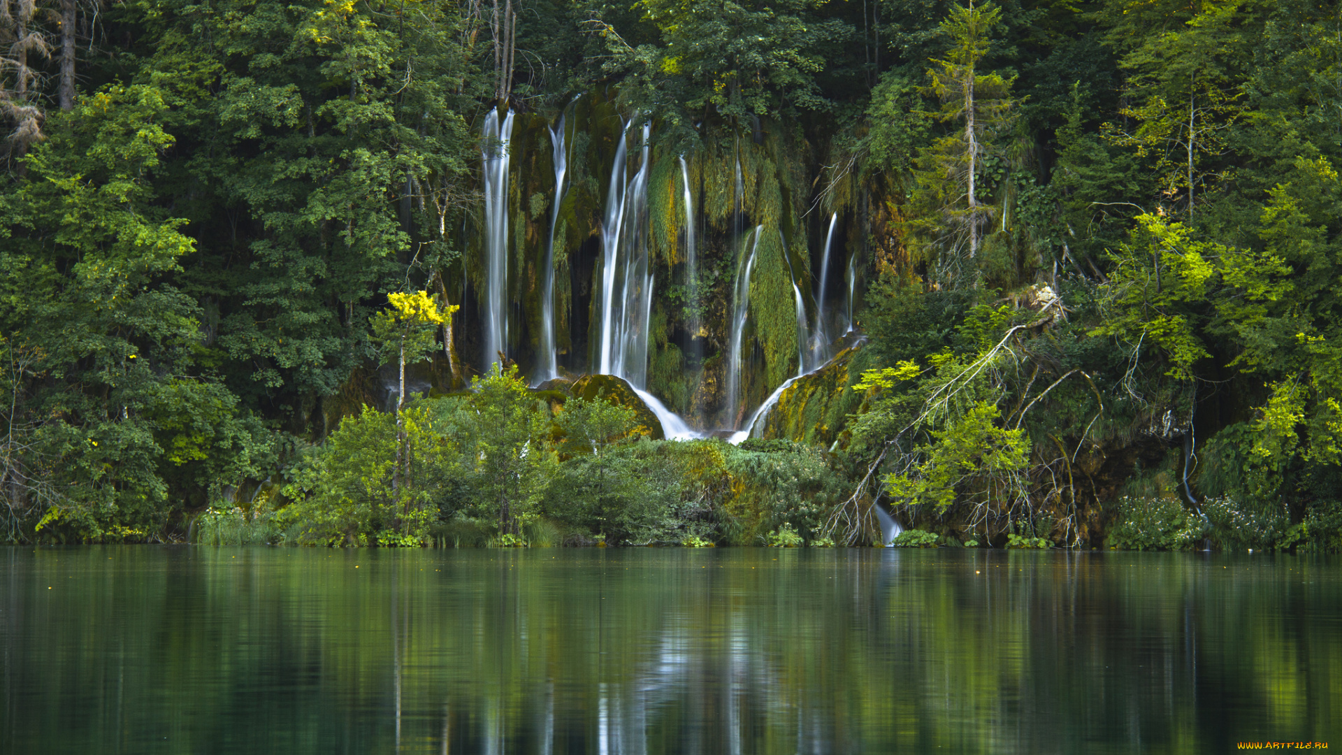 природа, водопады, лес, национальный, парк, плитвицкие, озёра, croatia, водопад, вода, озеро, хорватия, деревья, plitvice, lakes, national, park