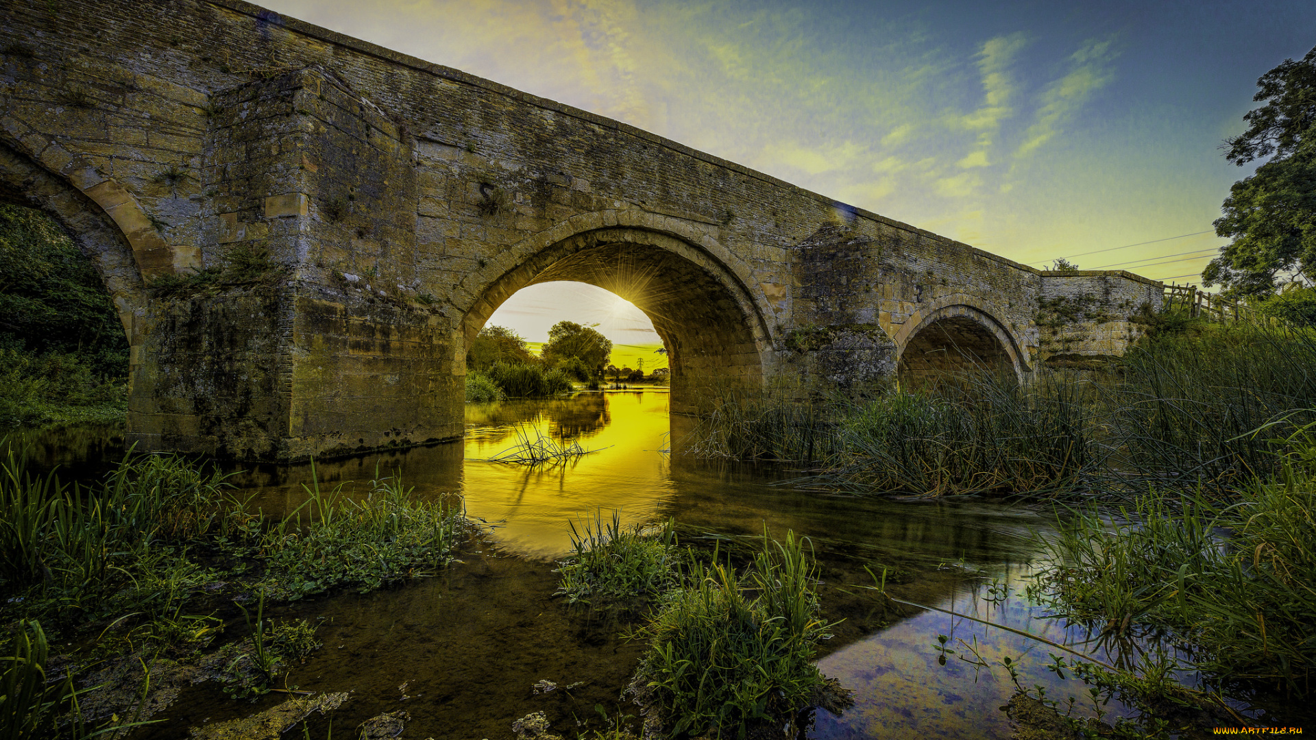 природа, восходы, закаты, рассвет, река