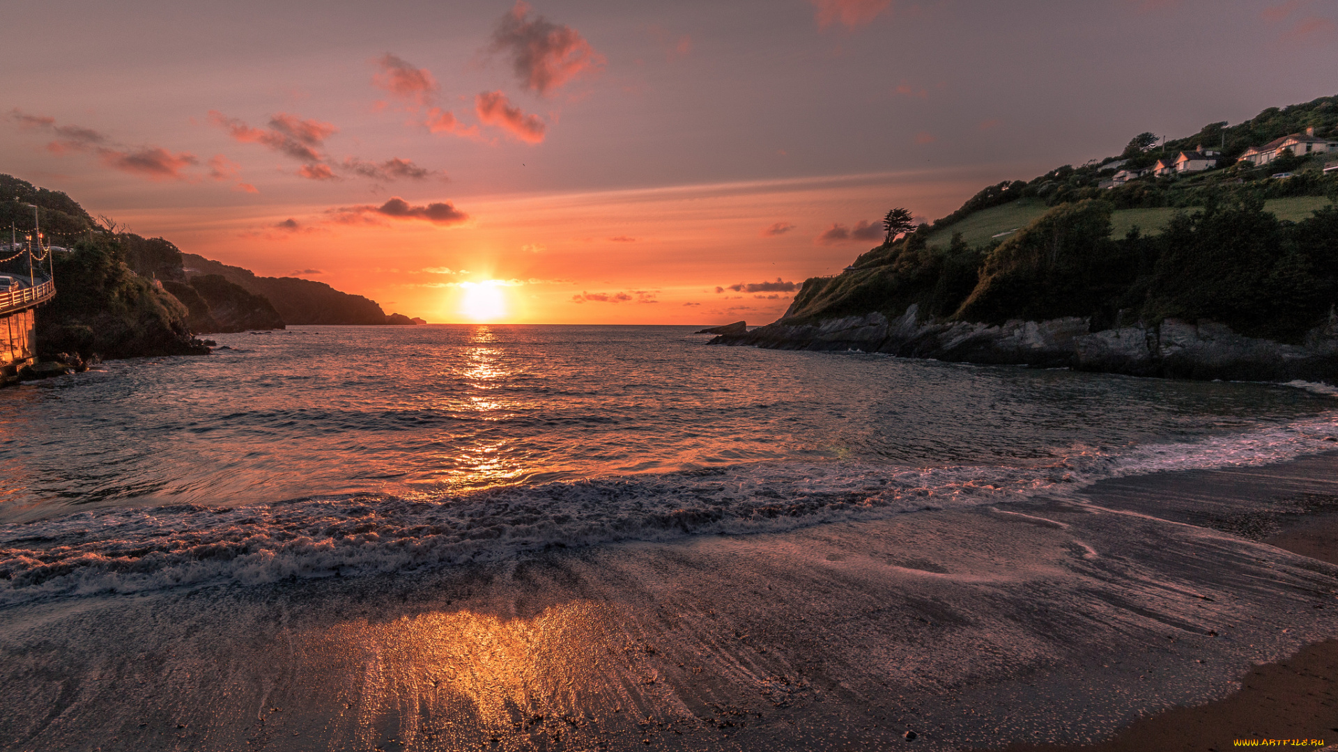 природа, восходы, закаты, вечер, океан