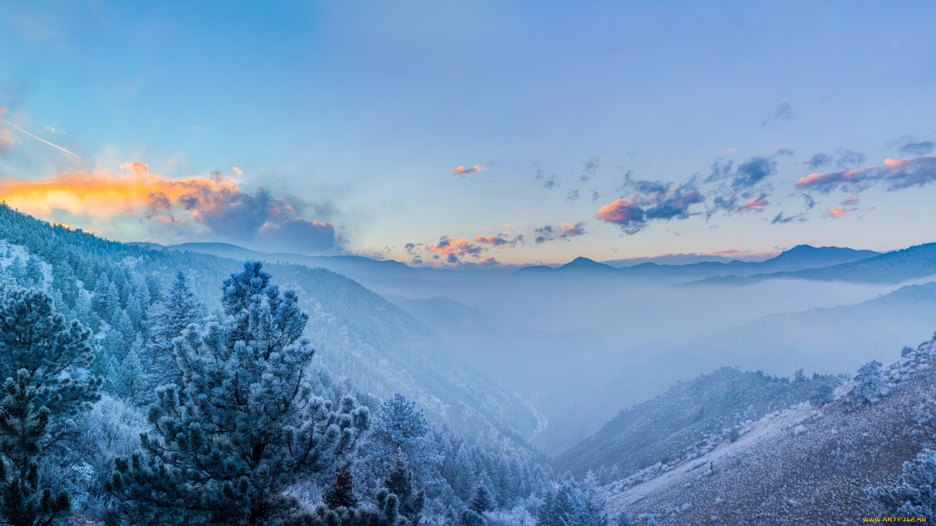 природа, зима, front, range, colorado, rocky, mountains, горы, колорадо, скалистые, передовой, хребет, панорама
