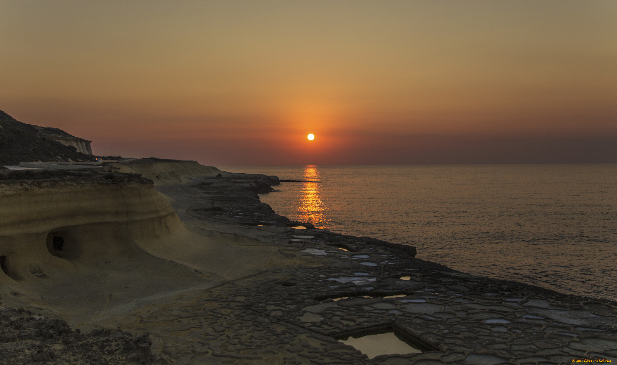 природа, восходы, закаты, закат, океан