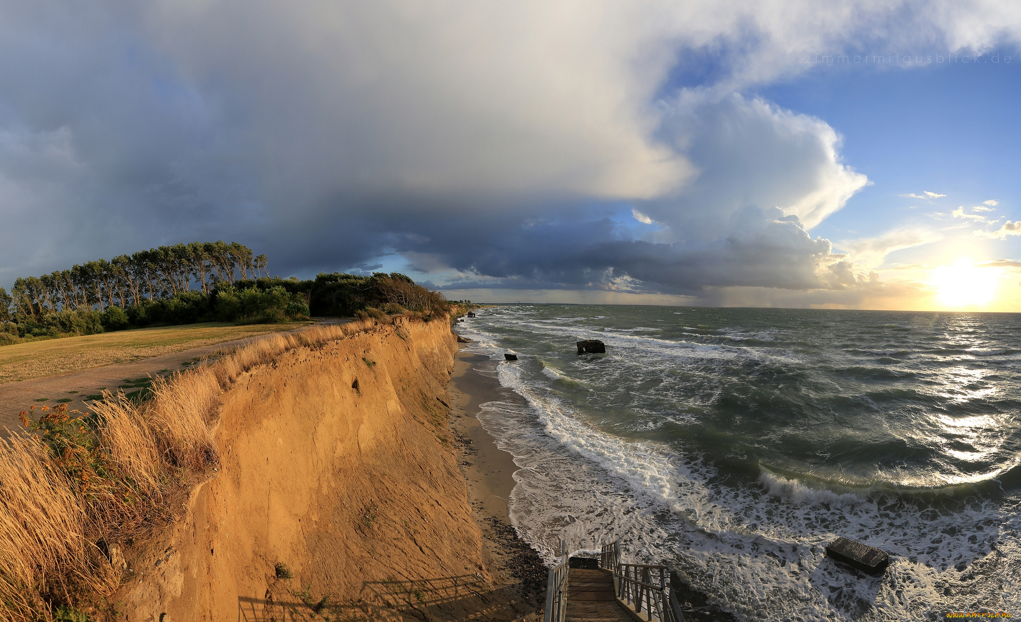 природа, восходы, закаты, рассвет, прибой, пляж, океан