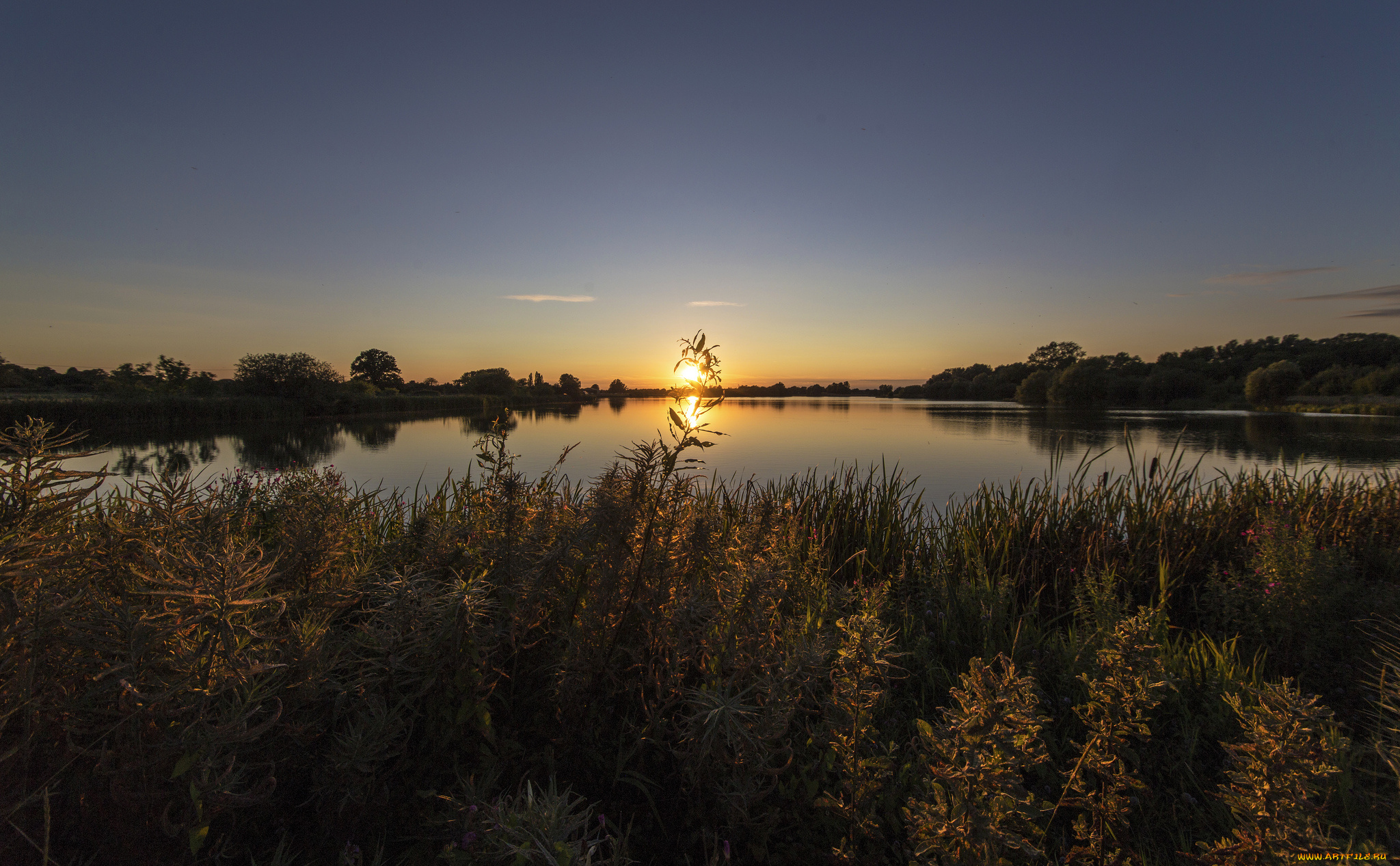 природа, восходы, закаты, река, закат