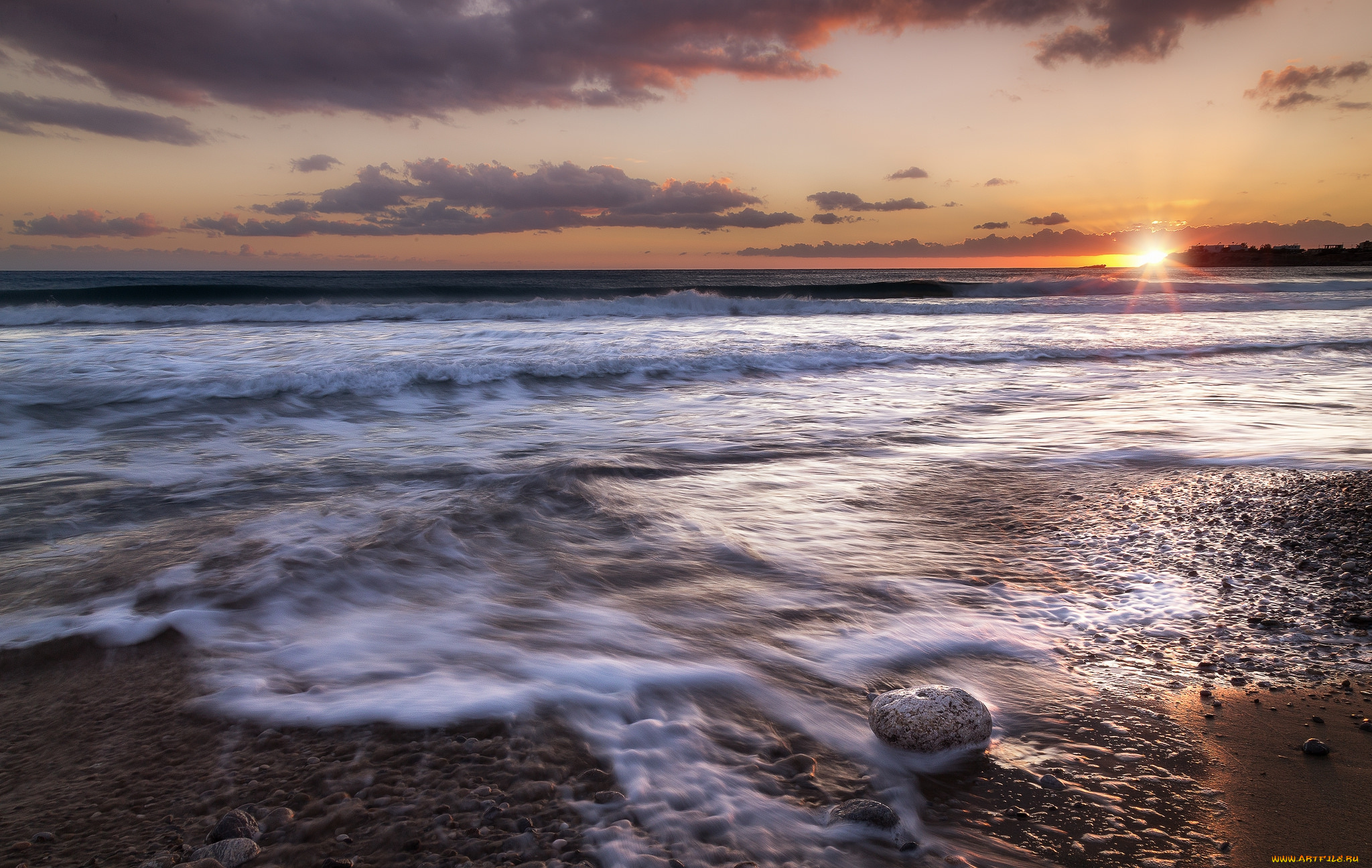 природа, восходы, закаты, пляж, океан