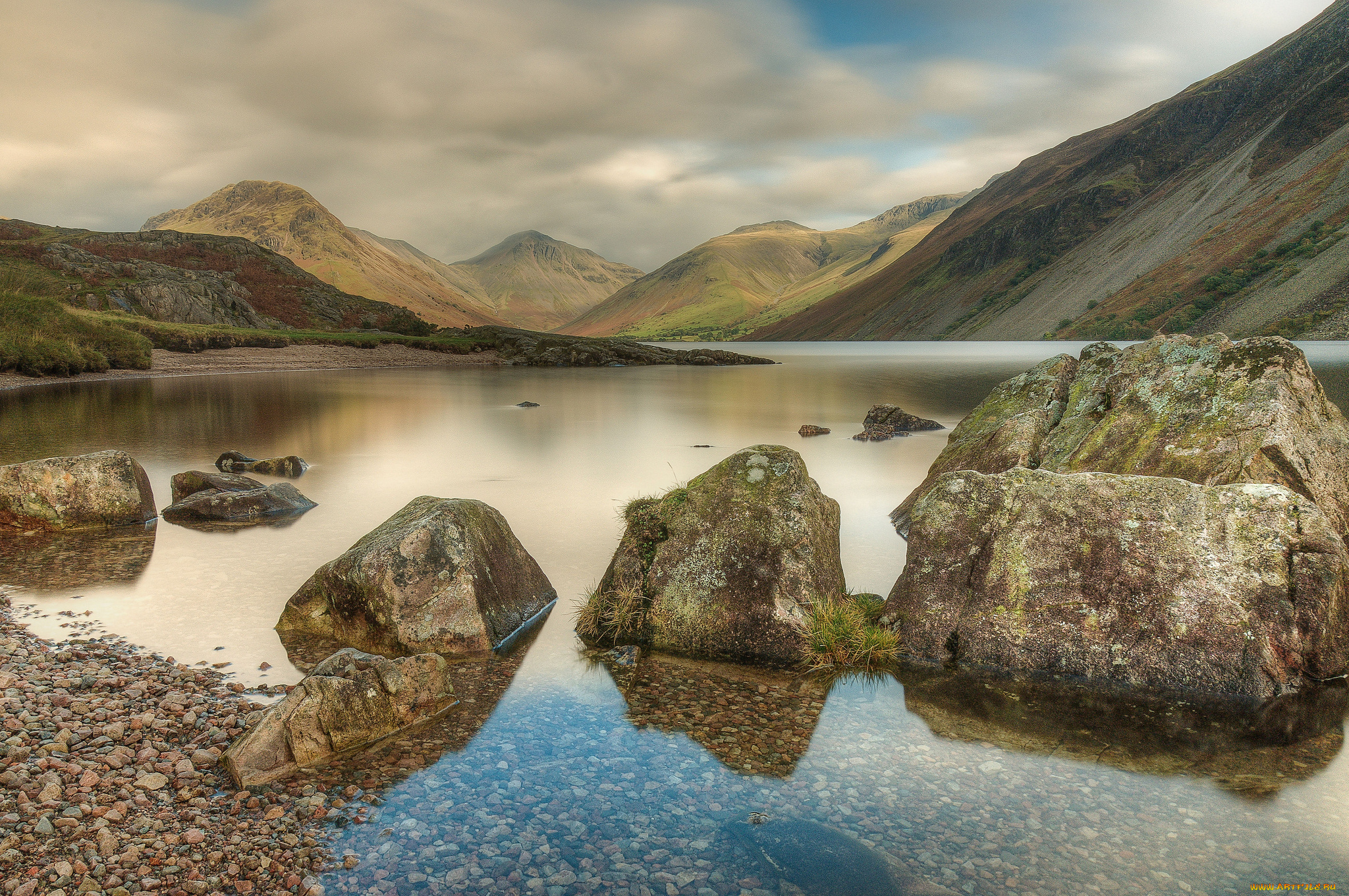 природа, реки, озера, камни, река, горы