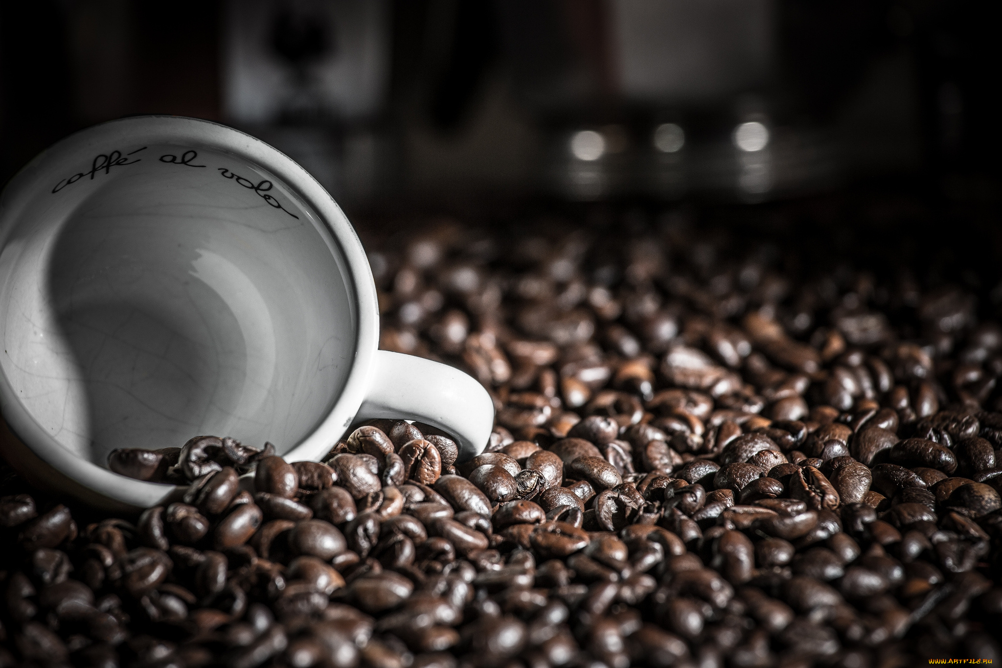 еда, кофе, , кофейные, зёрна, зерна, чашка