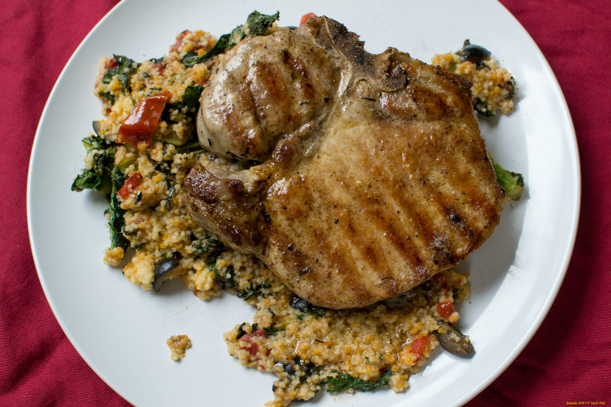 еда, мясные, блюда, гарнир, мясо