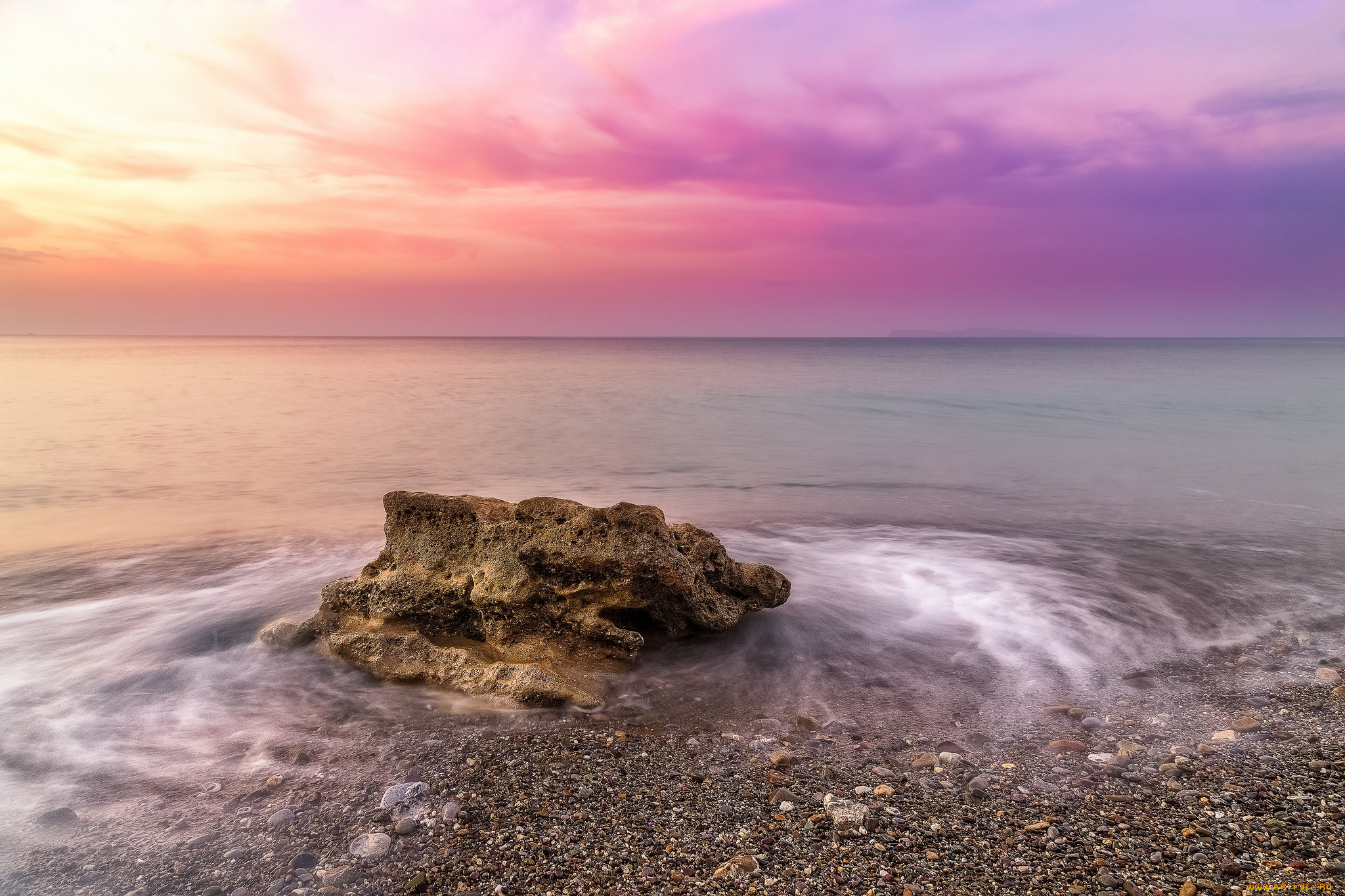 природа, побережье, океан, пляж