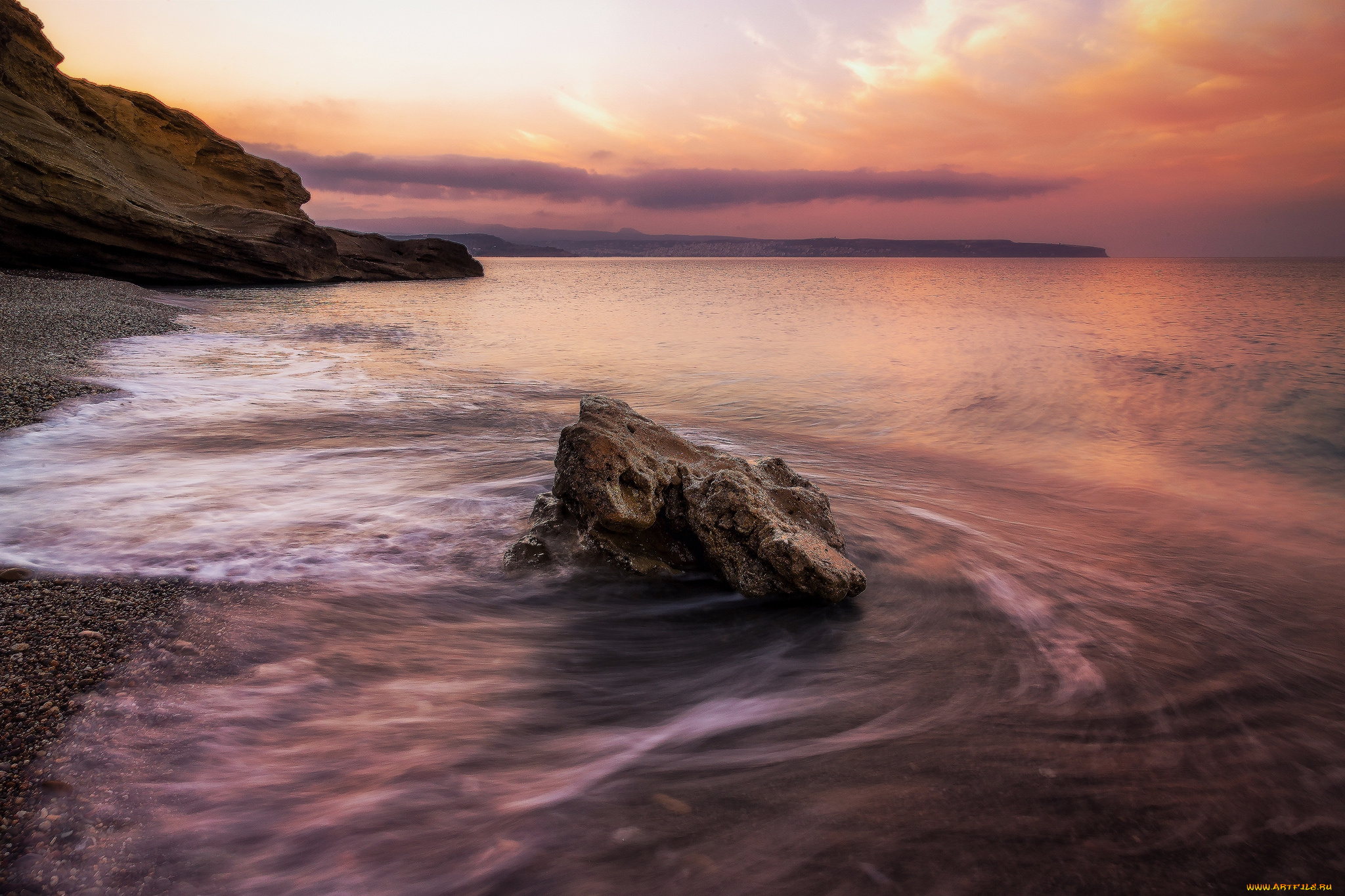 природа, побережье, пляж, океан