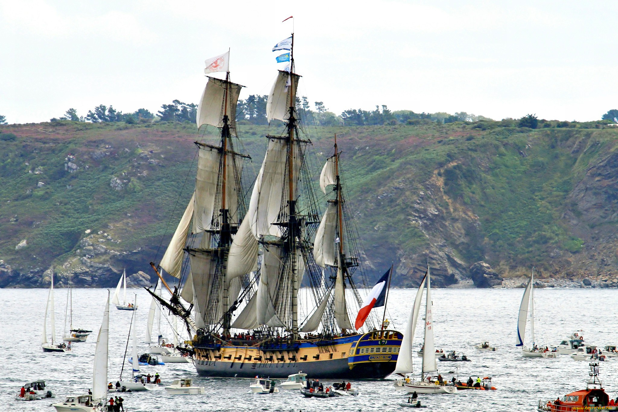 корабли, парусники, регата