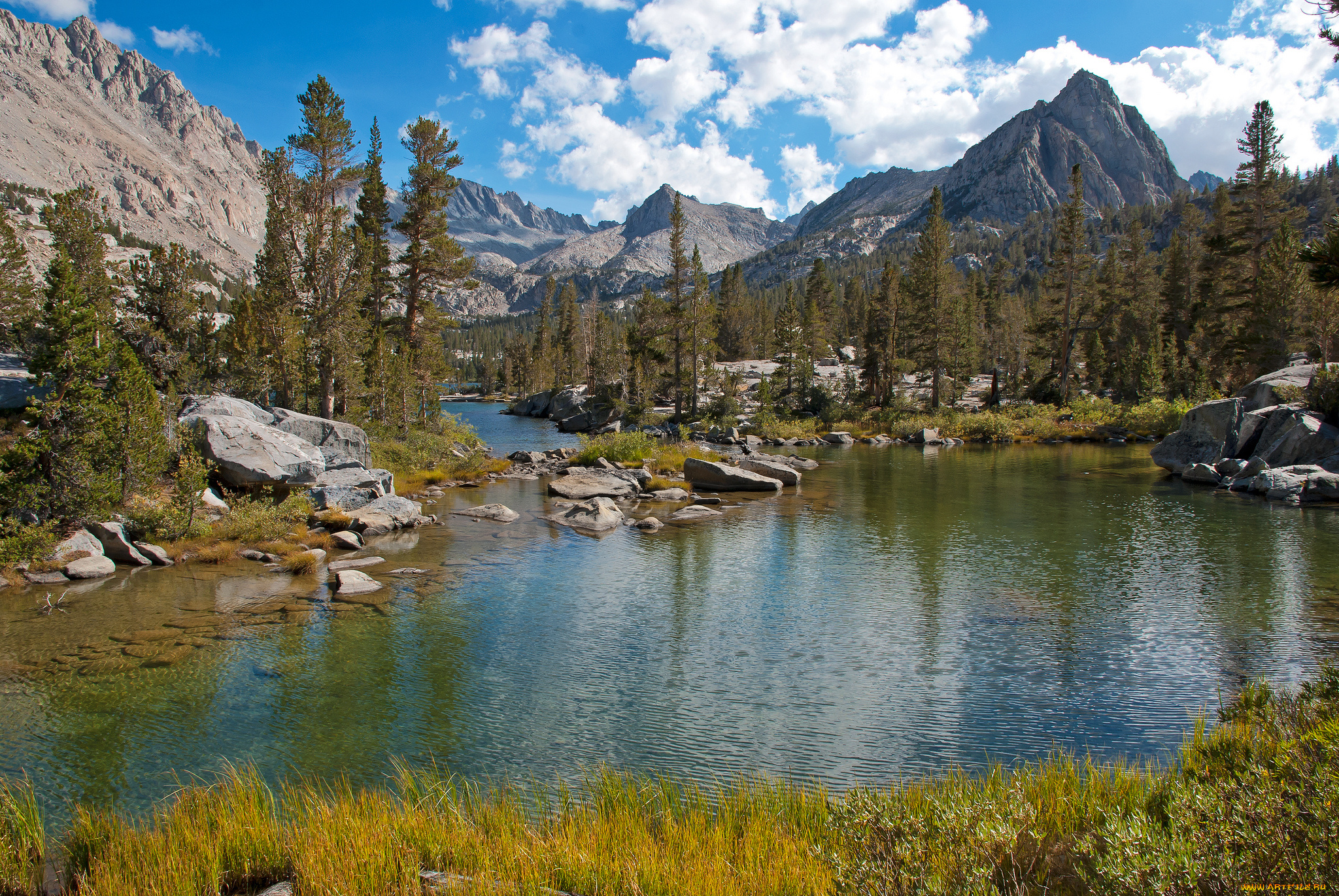 природа, реки, озера, горы, река, лес