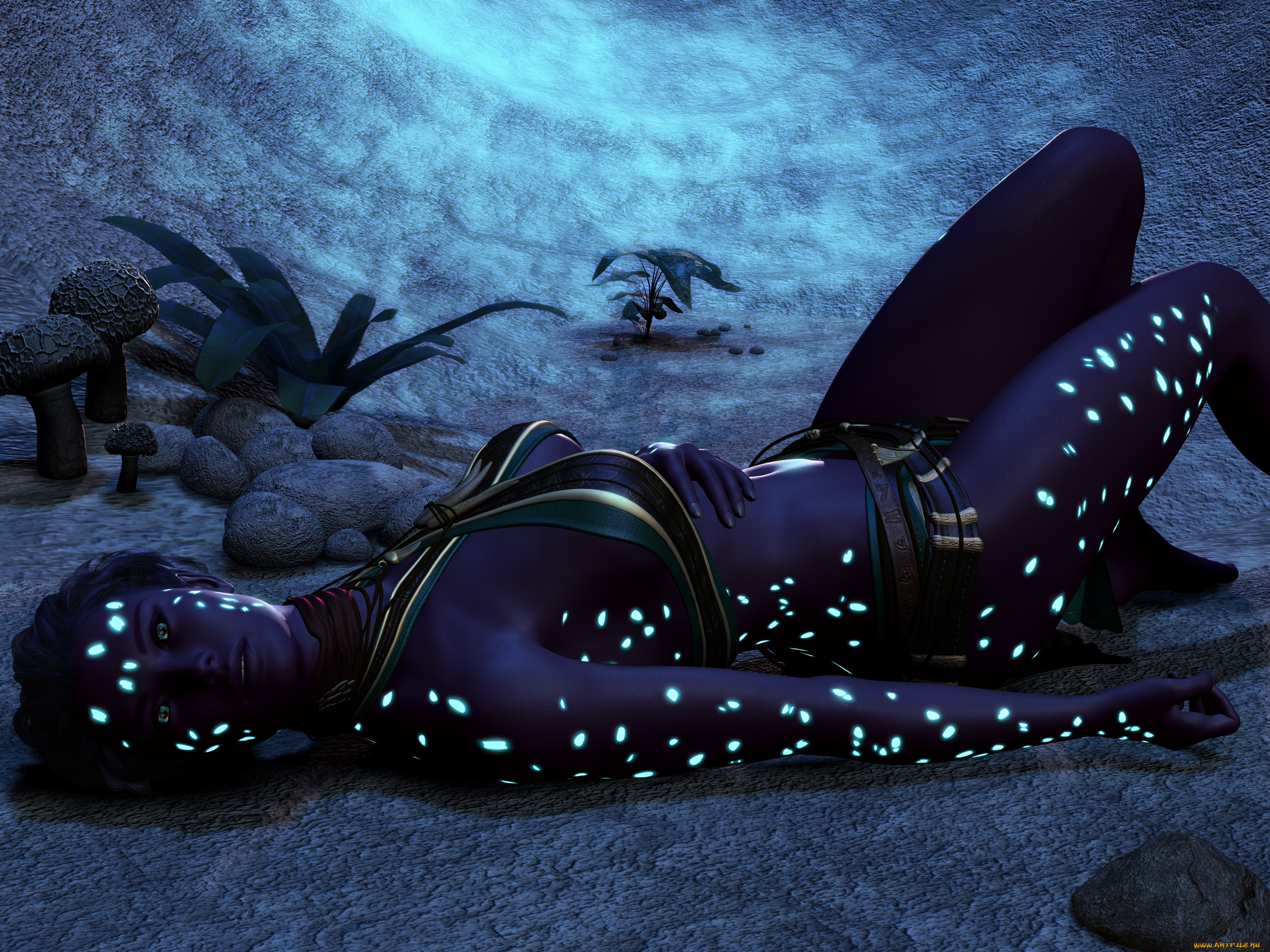 3д, графика, существа, , creatures, фон, взгляд, халк