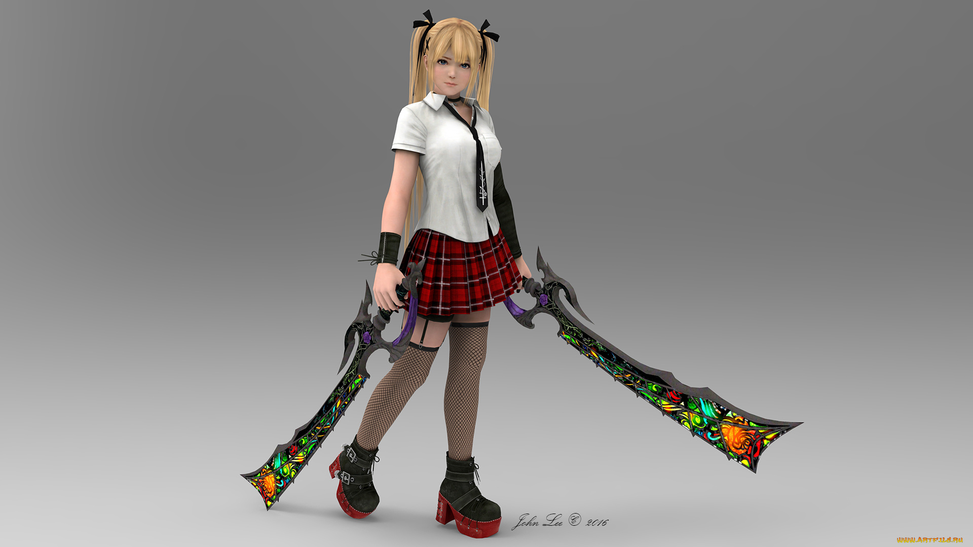 3д, графика, фантазия, , fantasy, фон, взгляд, девушка