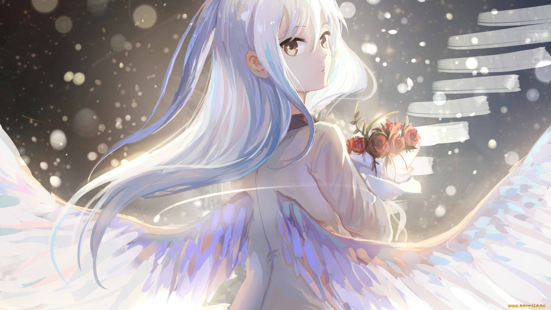 аниме, angel, beats, angel, beats