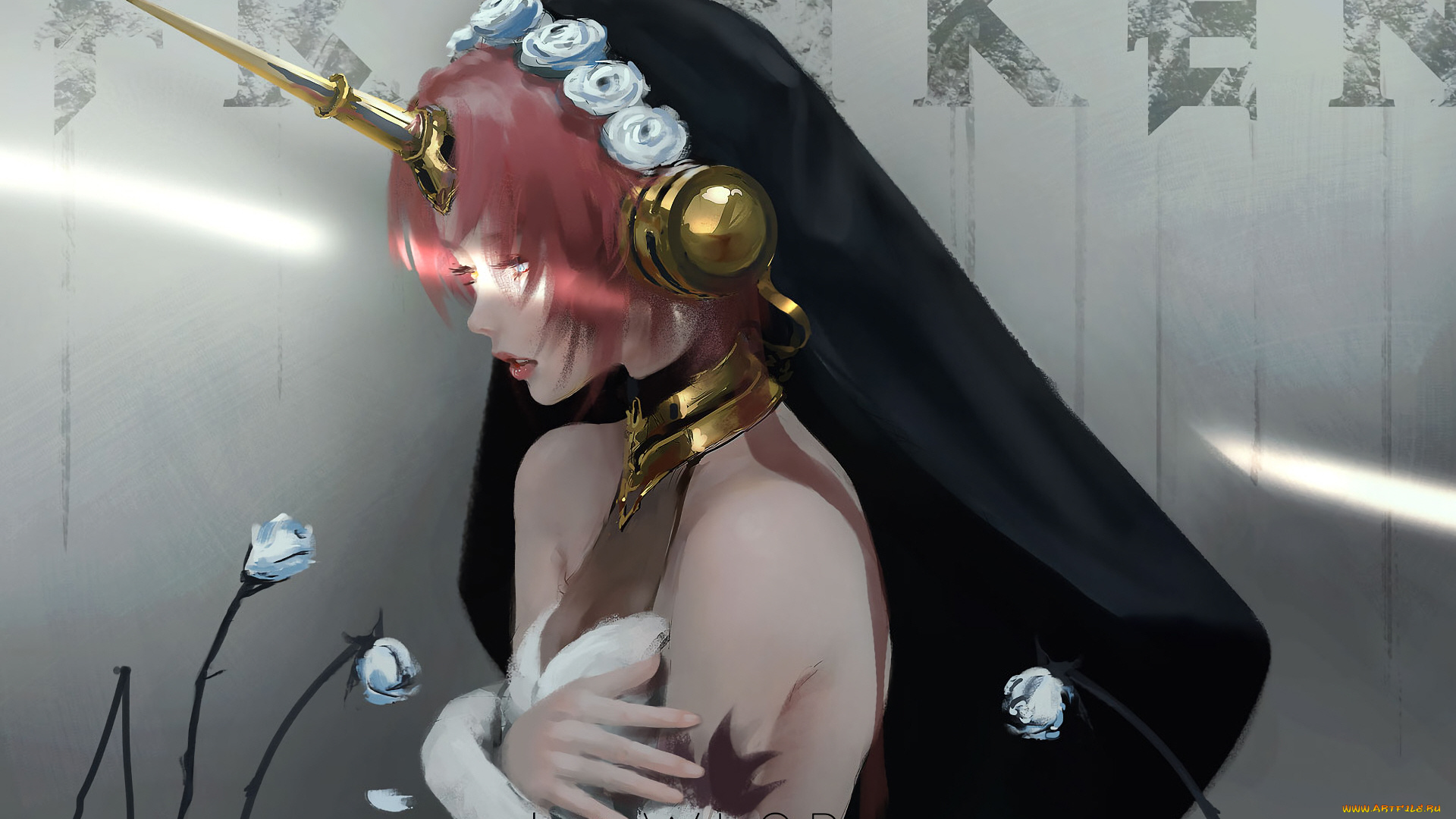 аниме, fate, stay, night, девушка