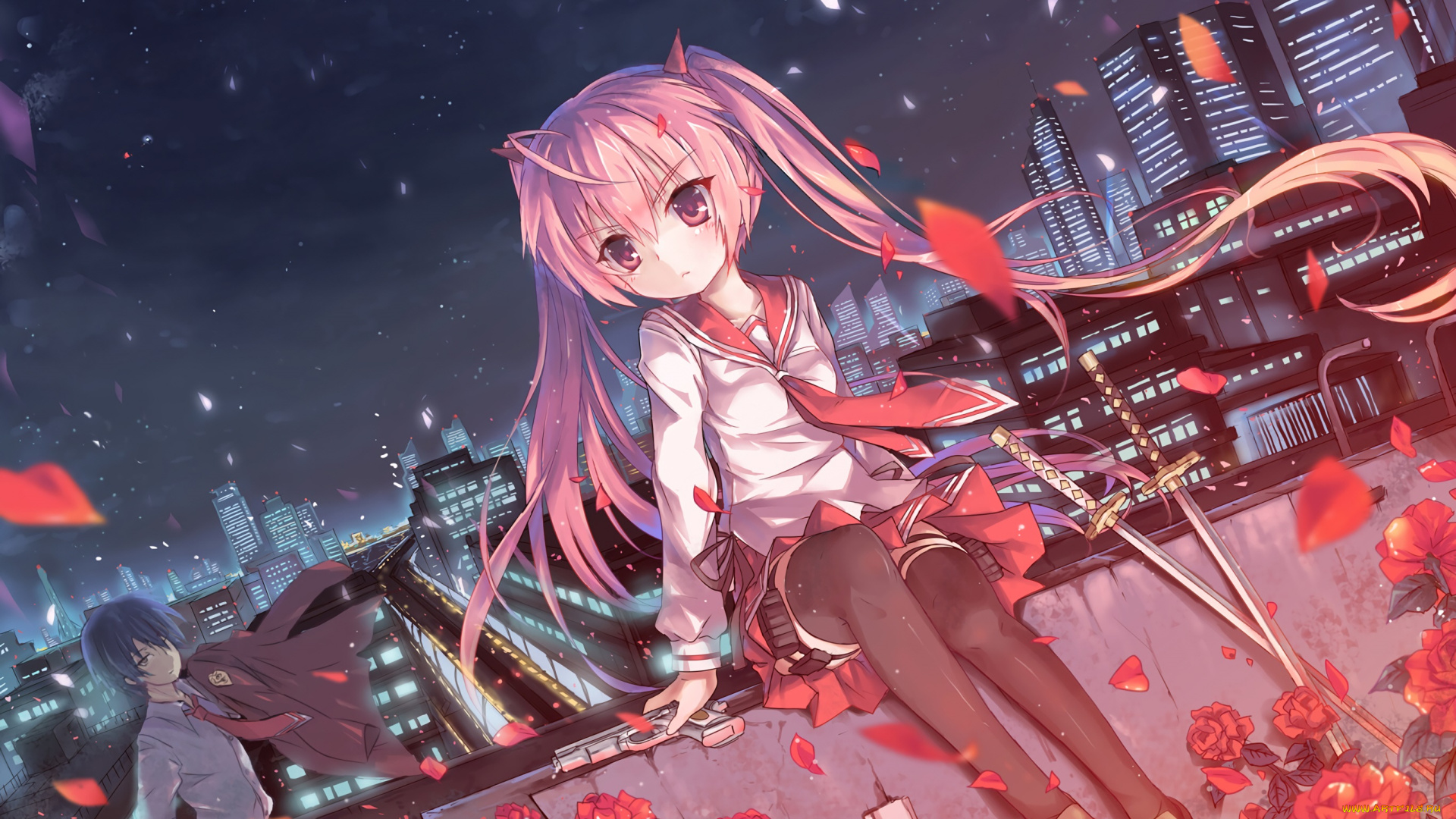 аниме, hidan, no, aria, девочка