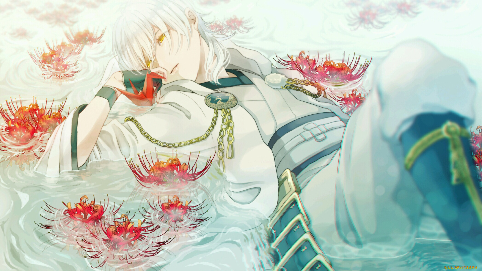 аниме, touken, ranbu, танец, мечей