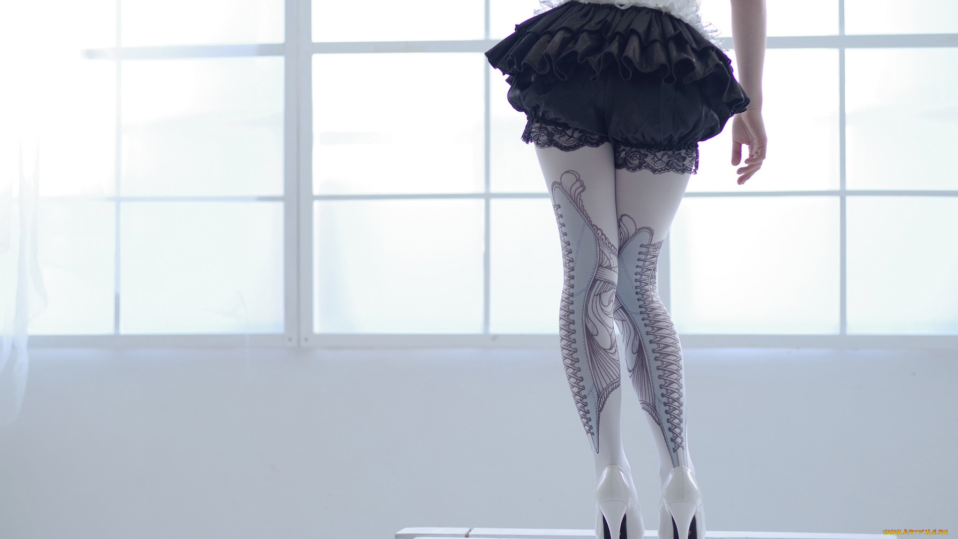 девушки, -unsort, , женские, прелести, ножки, чулки, стиль, фигура, девушка, каблуки, корсет