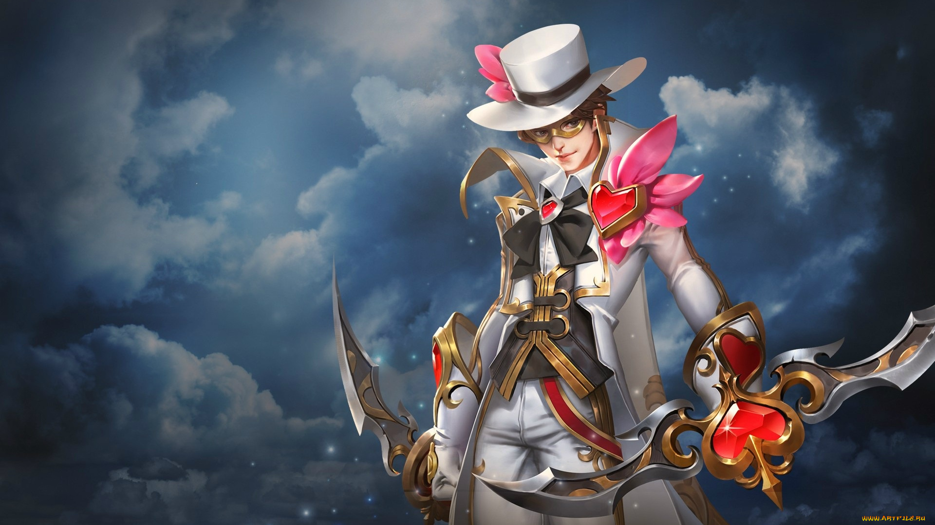 фэнтези, люди, валентинов, день, арт, игра, праздник, парень, ассасин, инвент, костюм