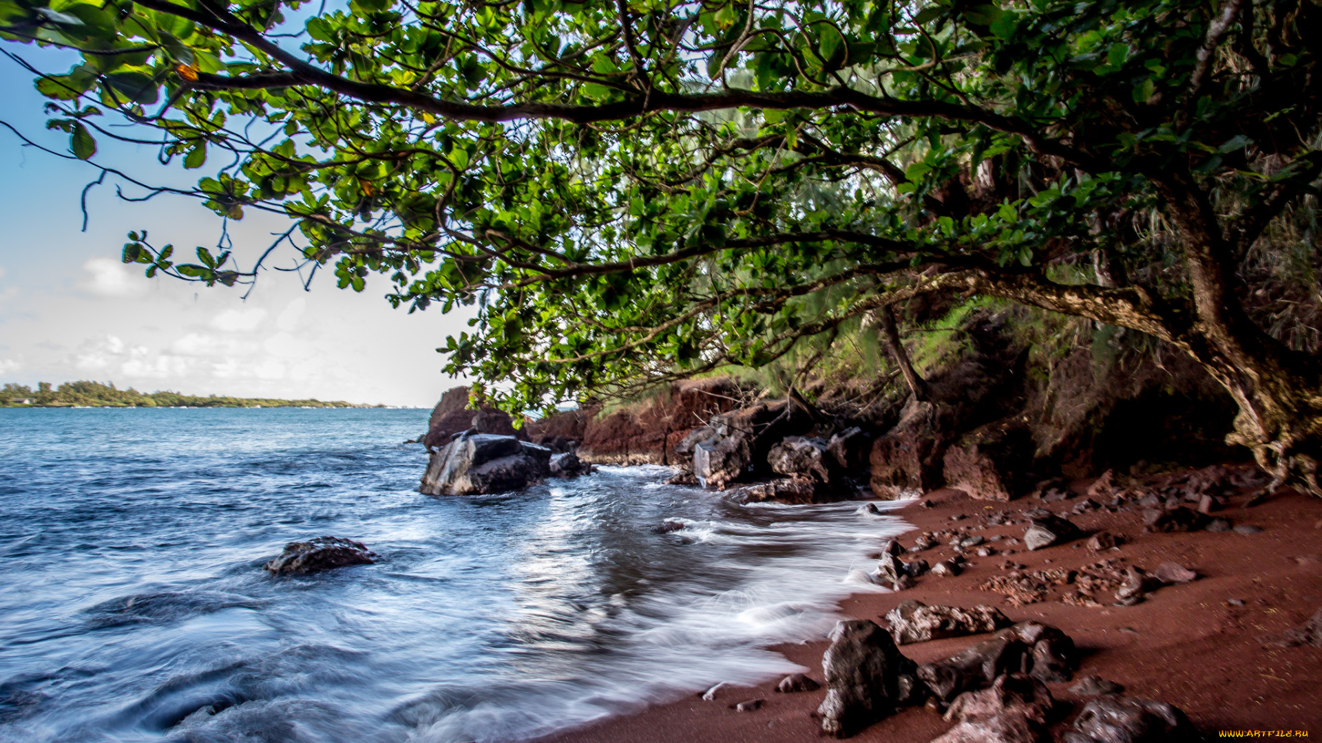 природа, побережье, простор