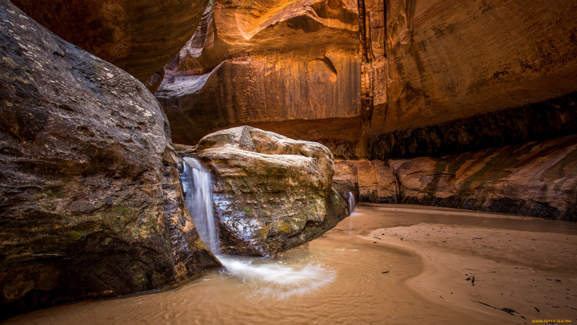 природа, водопады, простор