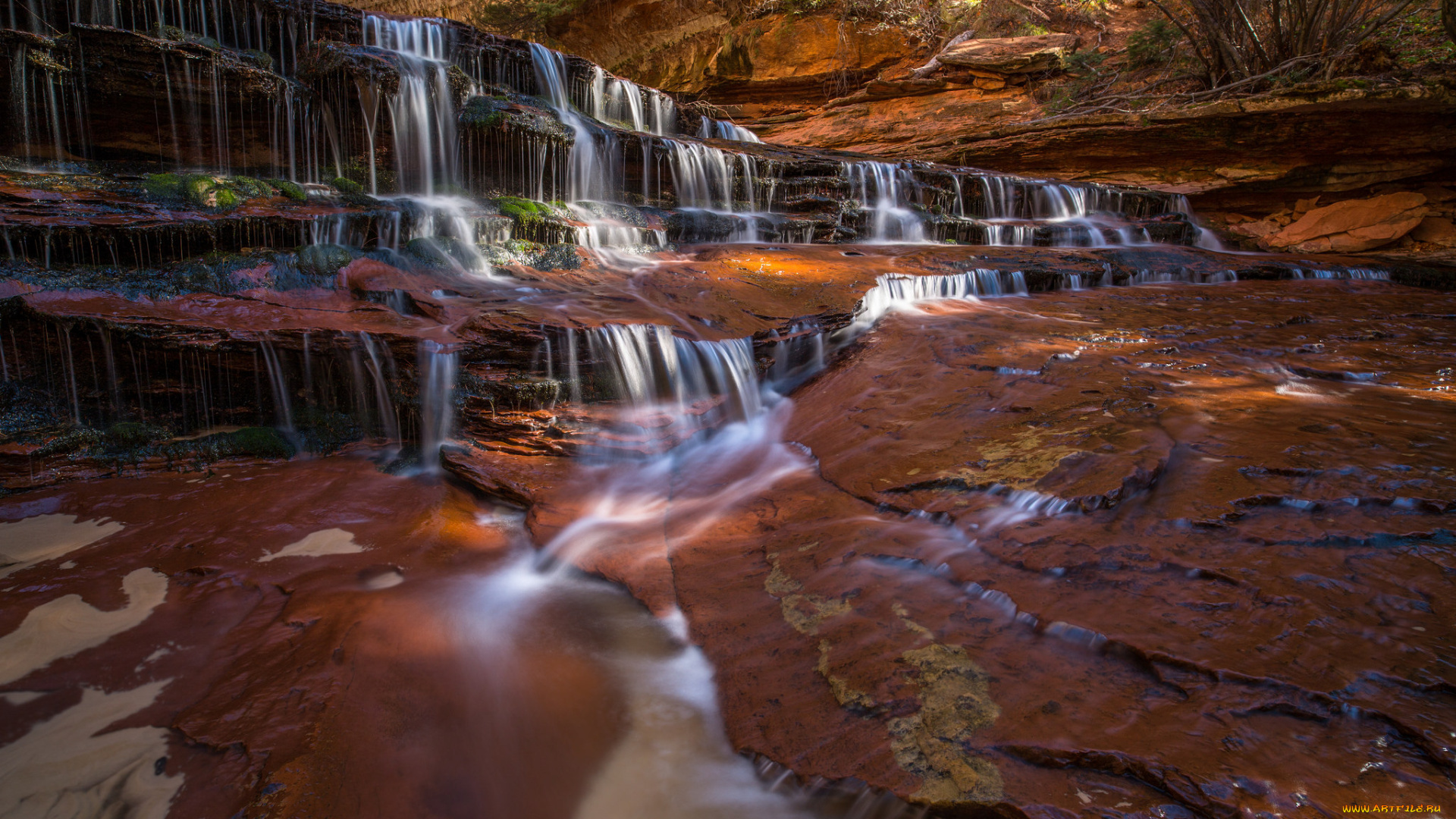 природа, водопады, простор