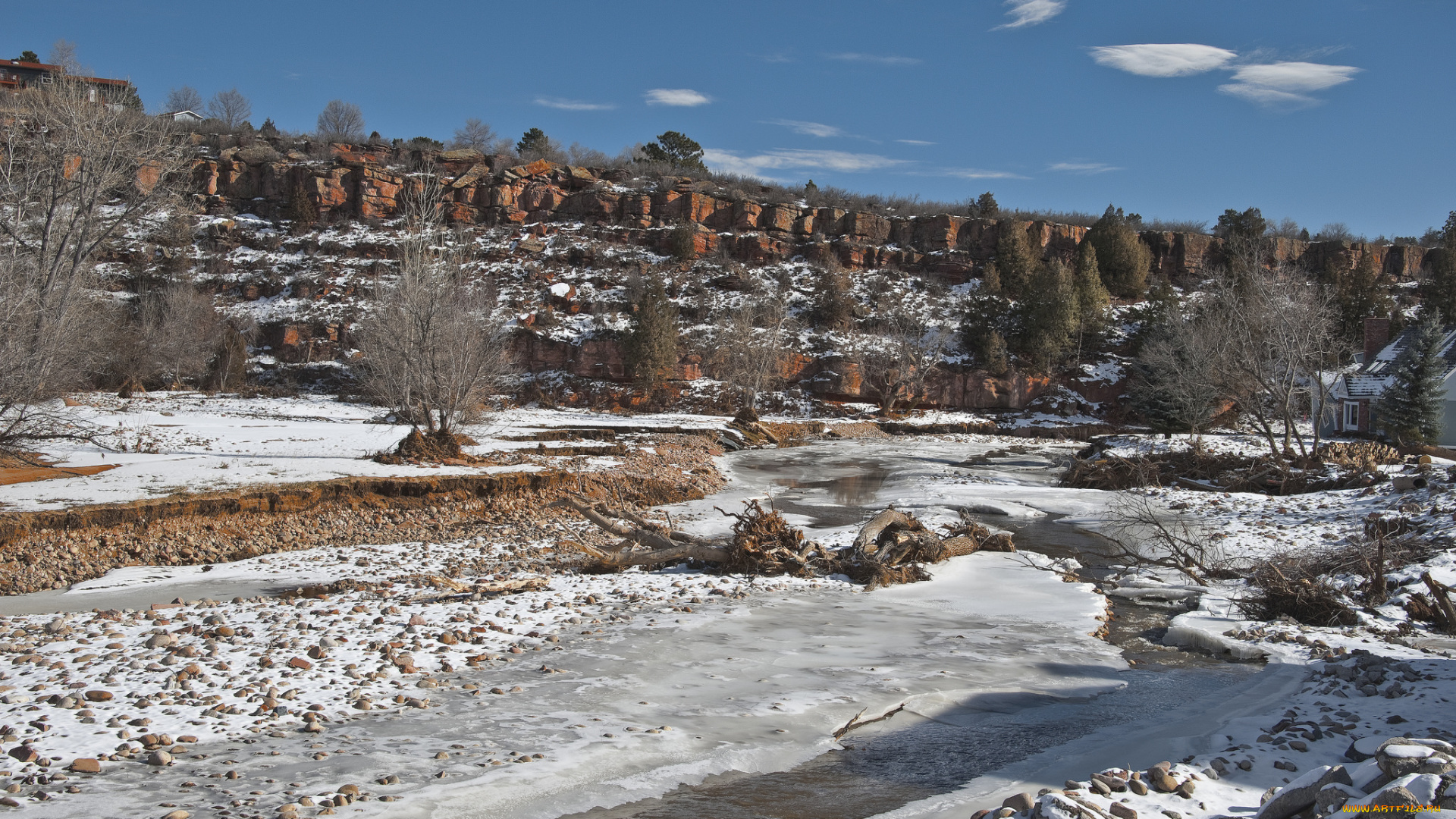 природа, зима, простор