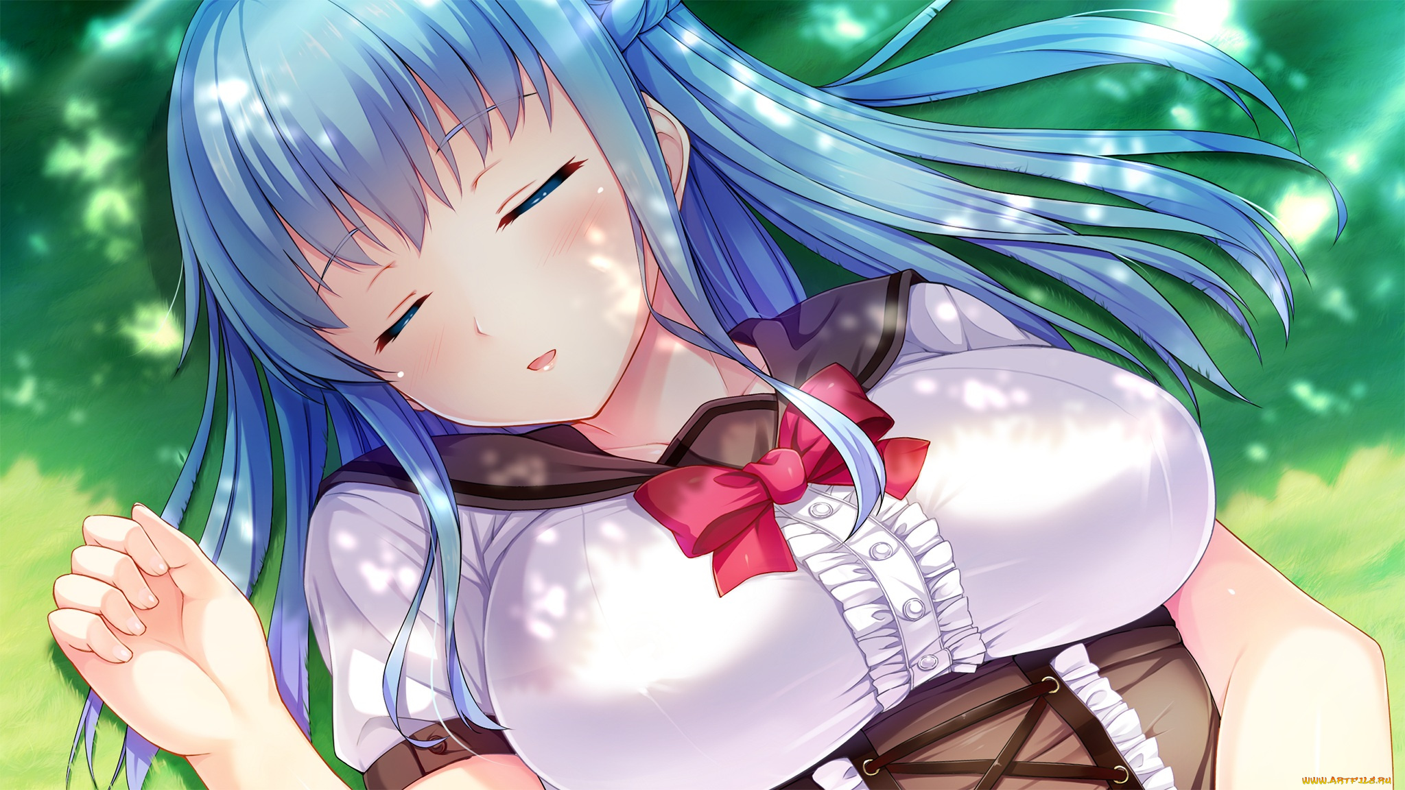 аниме, iyashi, no, megami, no, marmot, yukishiro, marimo