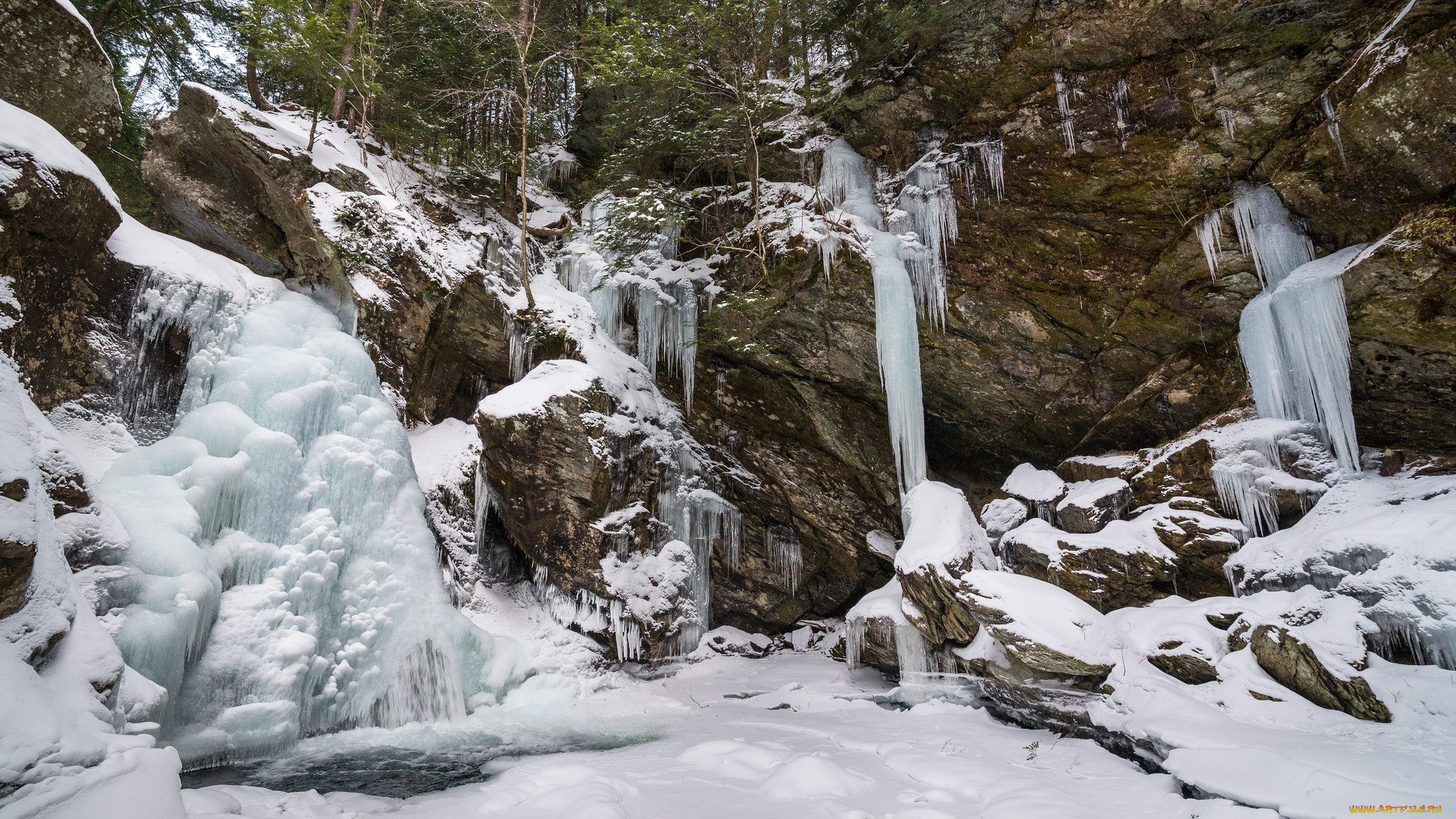 природа, зима, простор