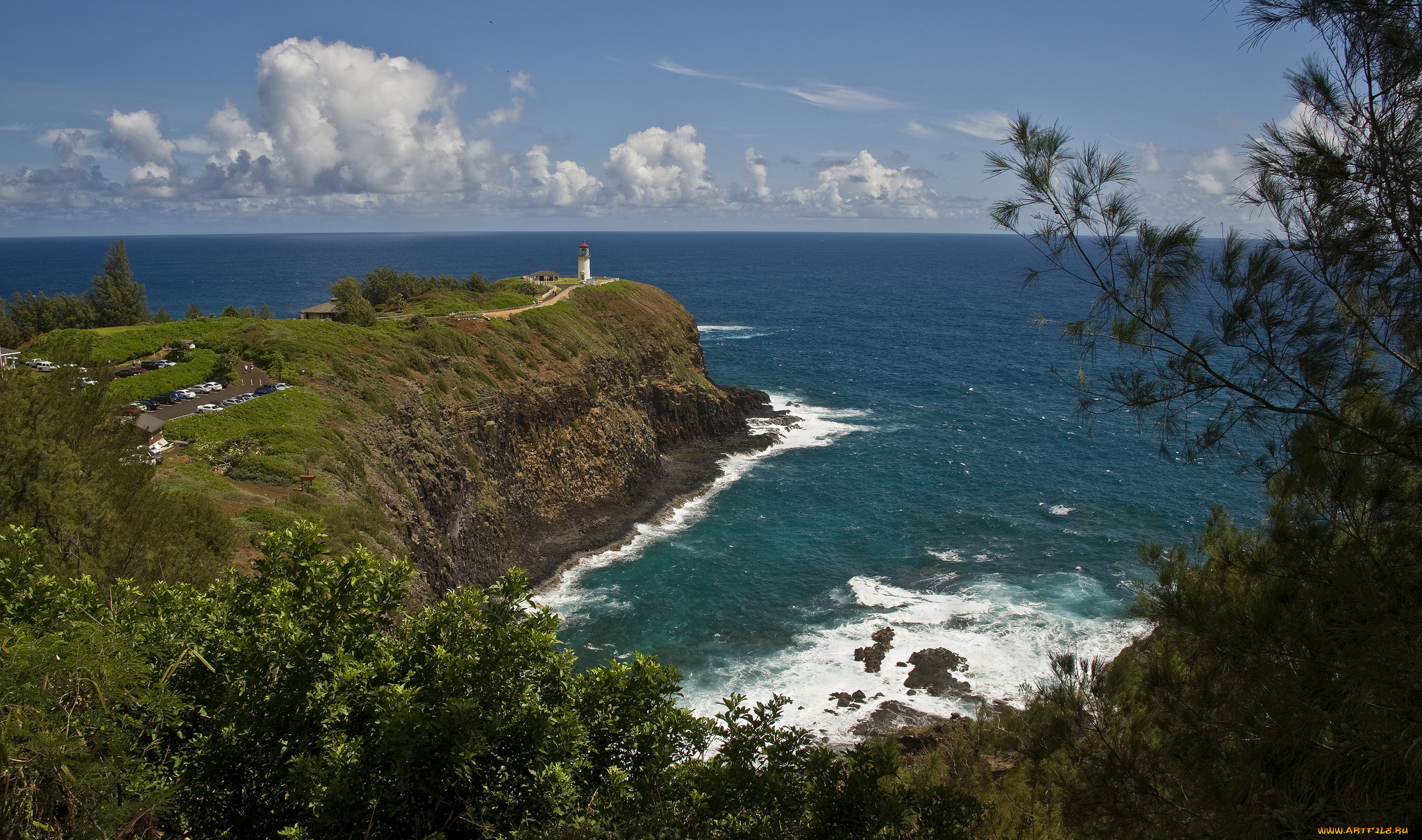 природа, побережье, простор