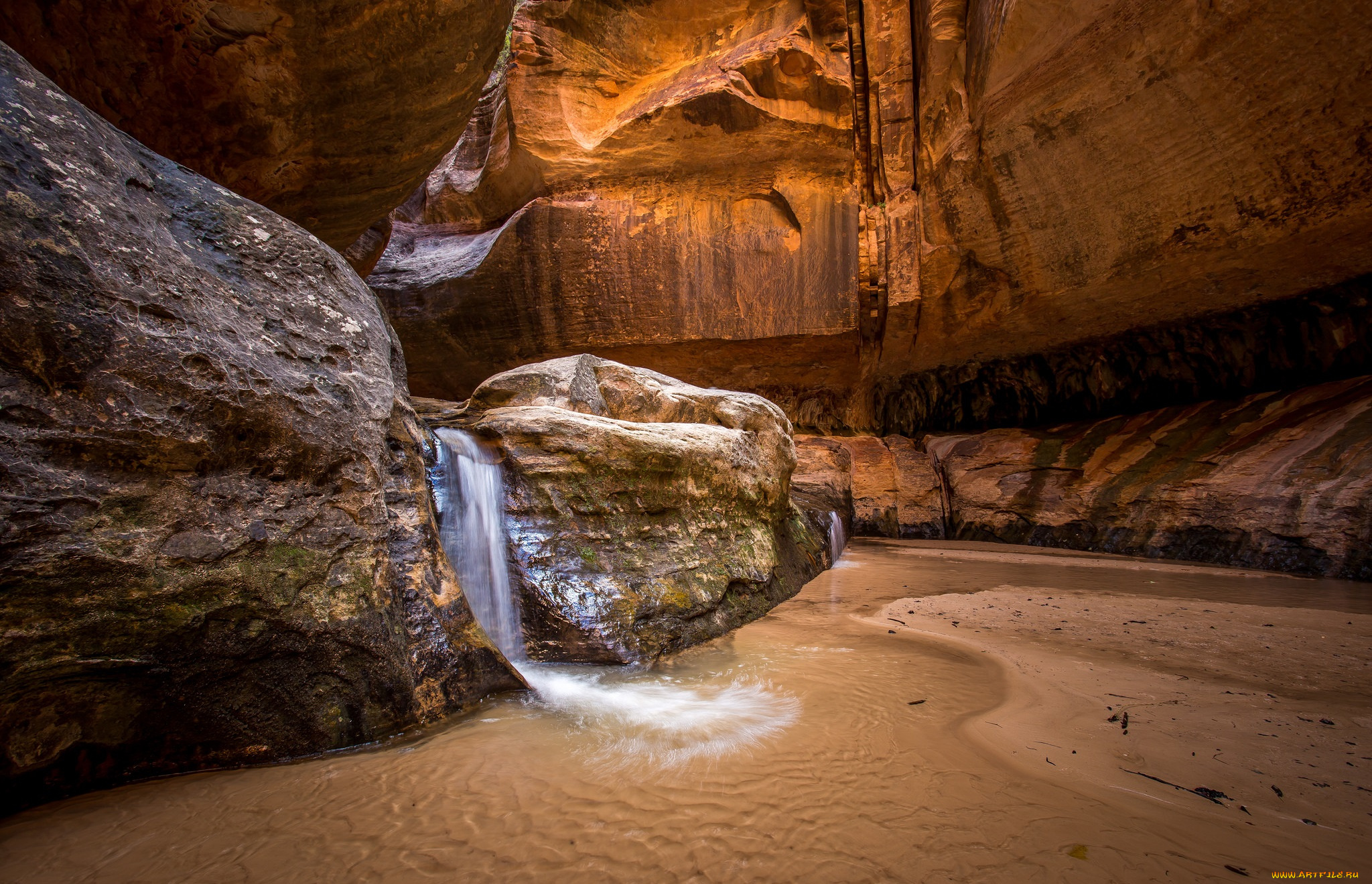 природа, водопады, простор