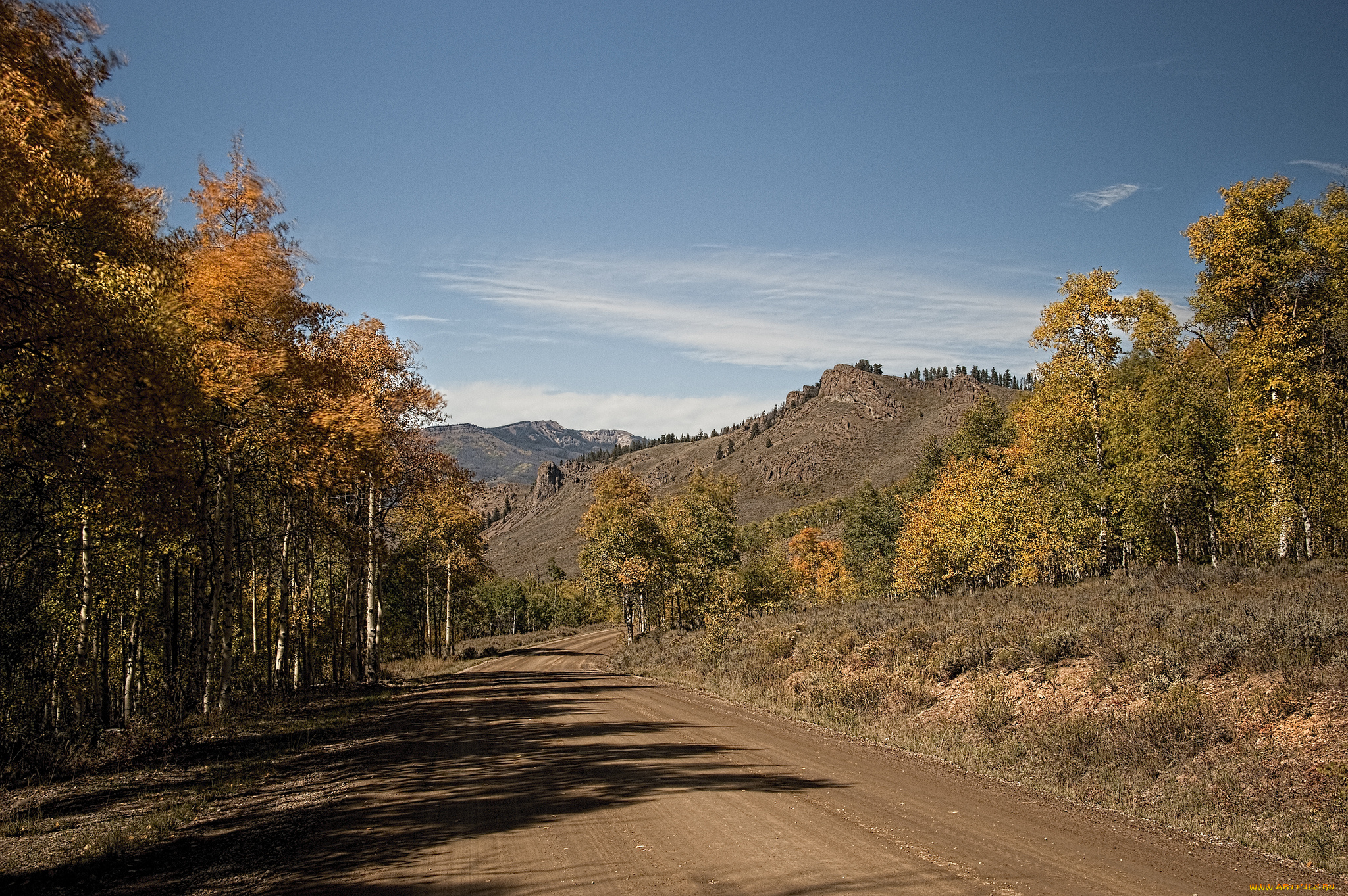 природа, дороги, простор