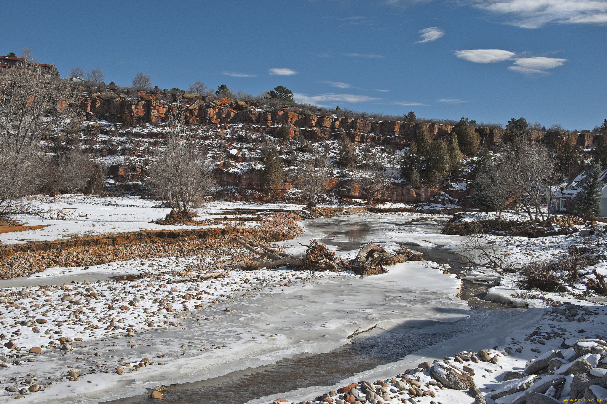 природа, зима, простор