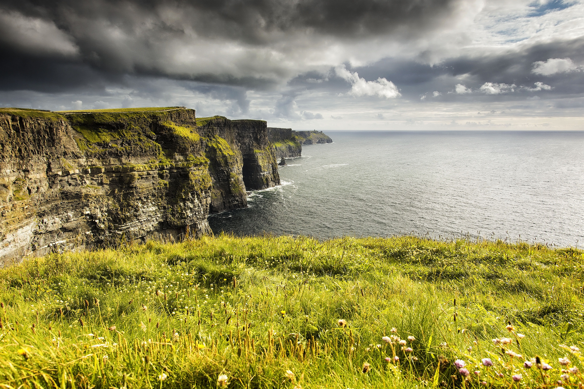 природа, побережье, простор