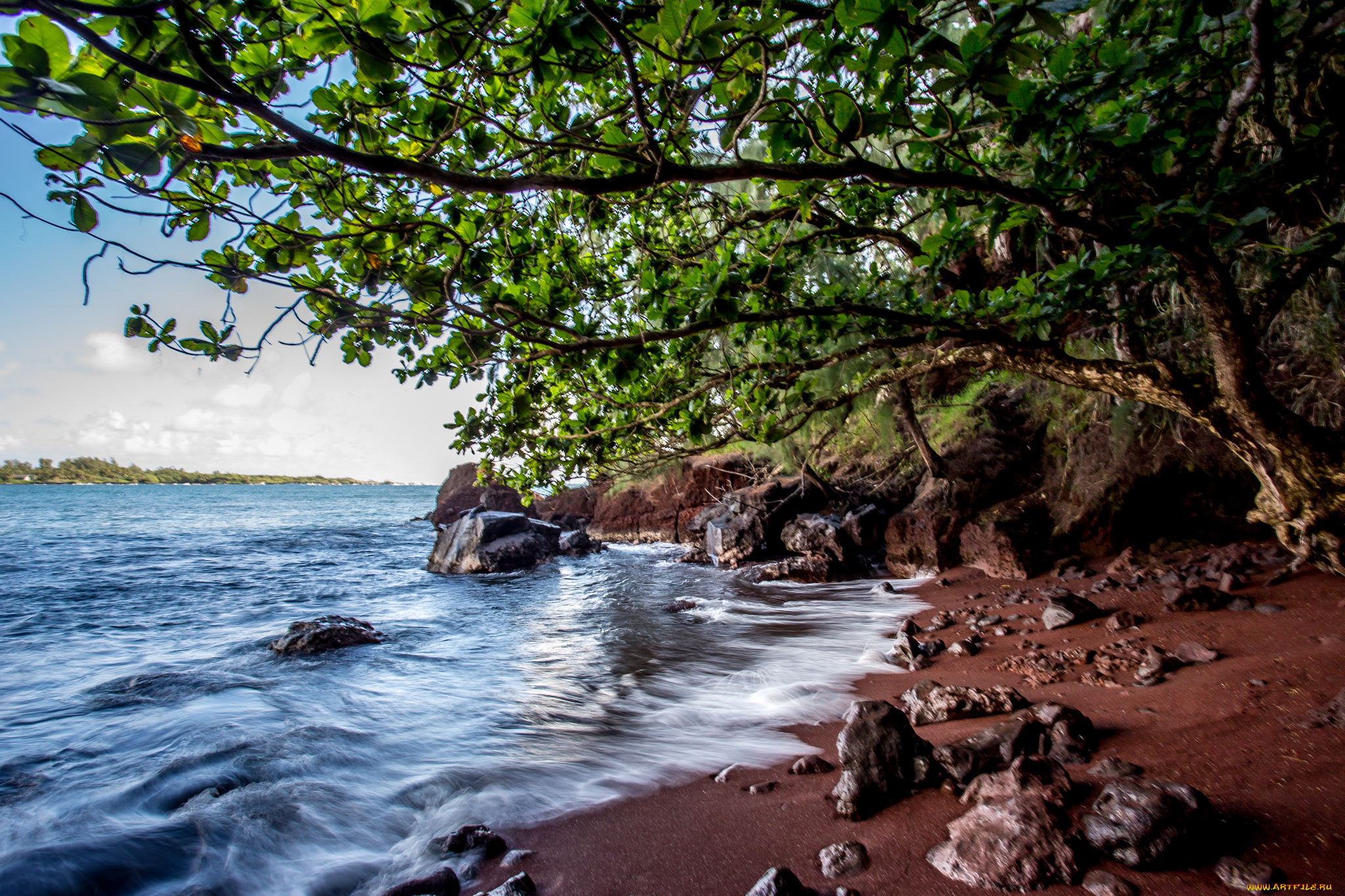 природа, побережье, простор