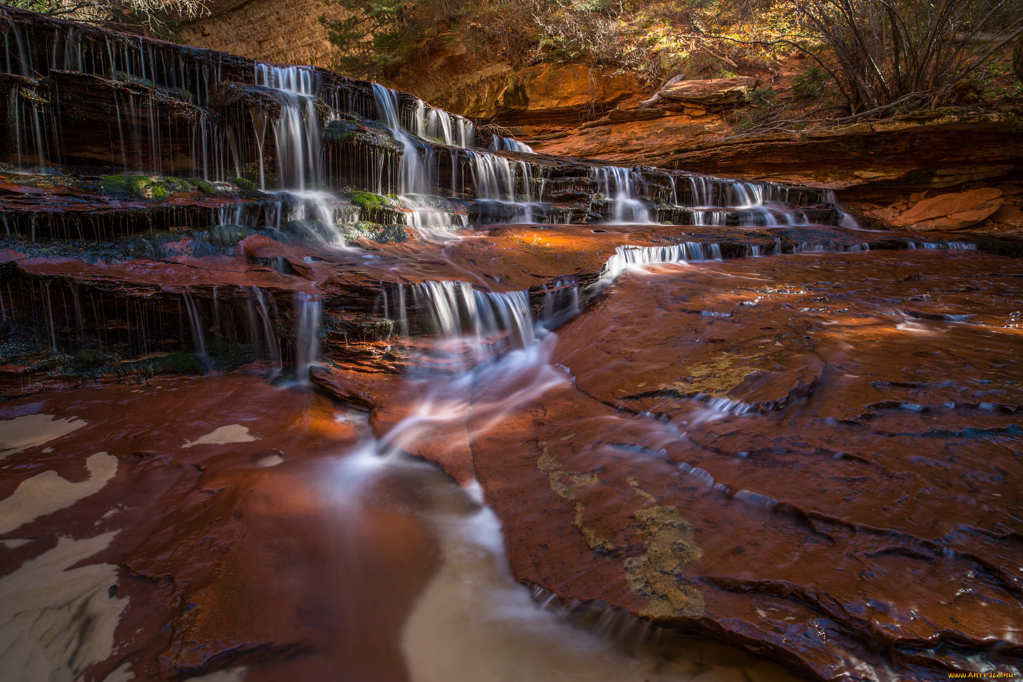 природа, водопады, простор