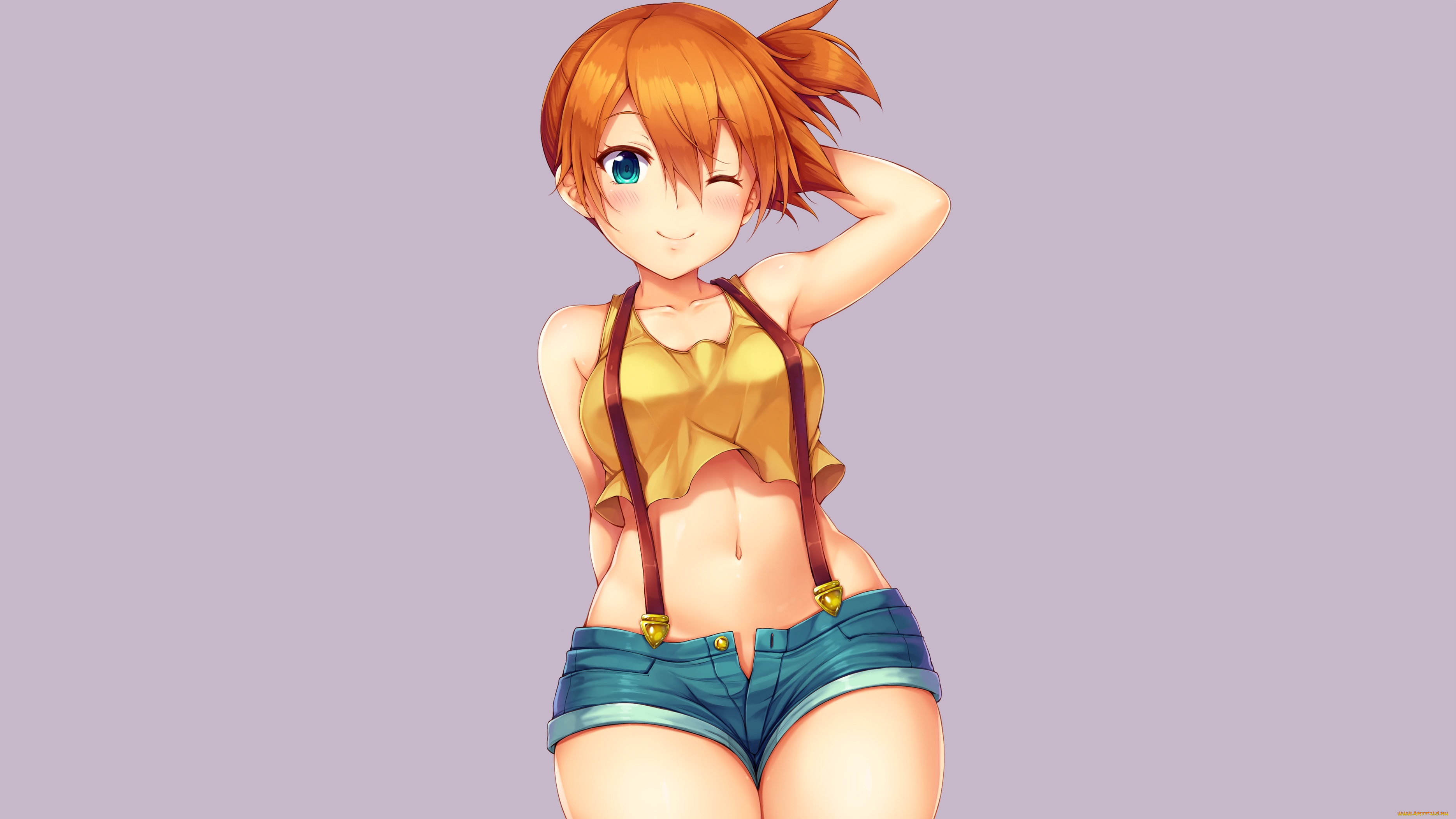 аниме, pokemon, kasumi