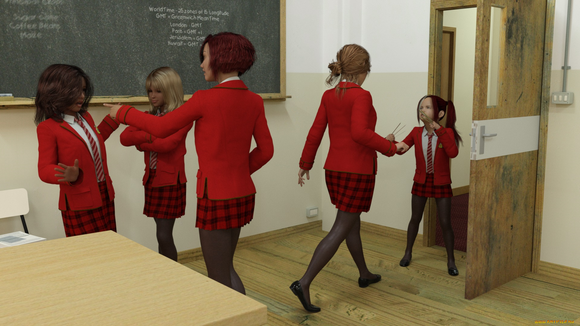 3д, графика, люди, , people, фон, взгляд, девушки