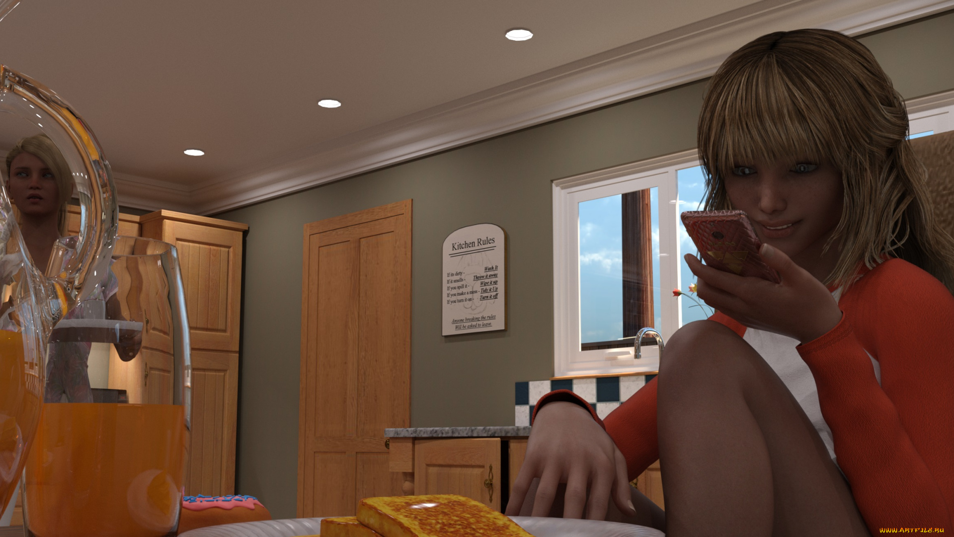 3д, графика, люди, , people, взгляд, фон, девушка