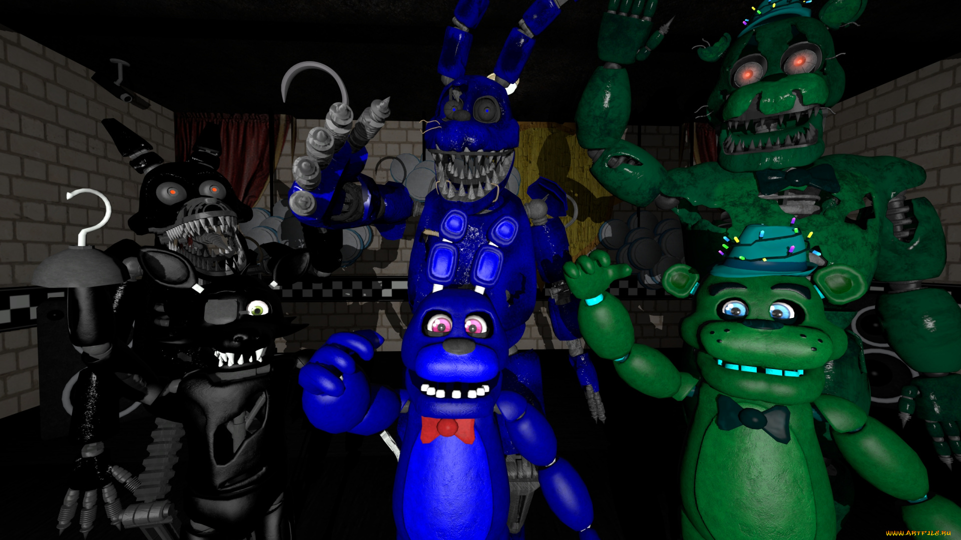 видео, игры, five, nights, at, freddy`s, five, nights, at, freddy's