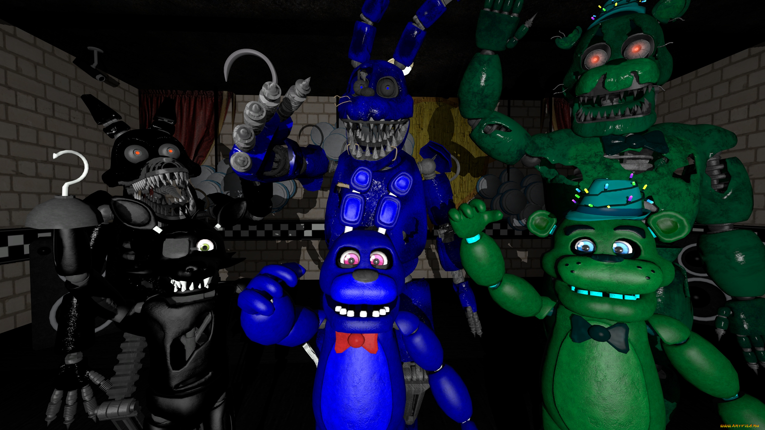 видео, игры, five, nights, at, freddy`s, five, nights, at, freddy's