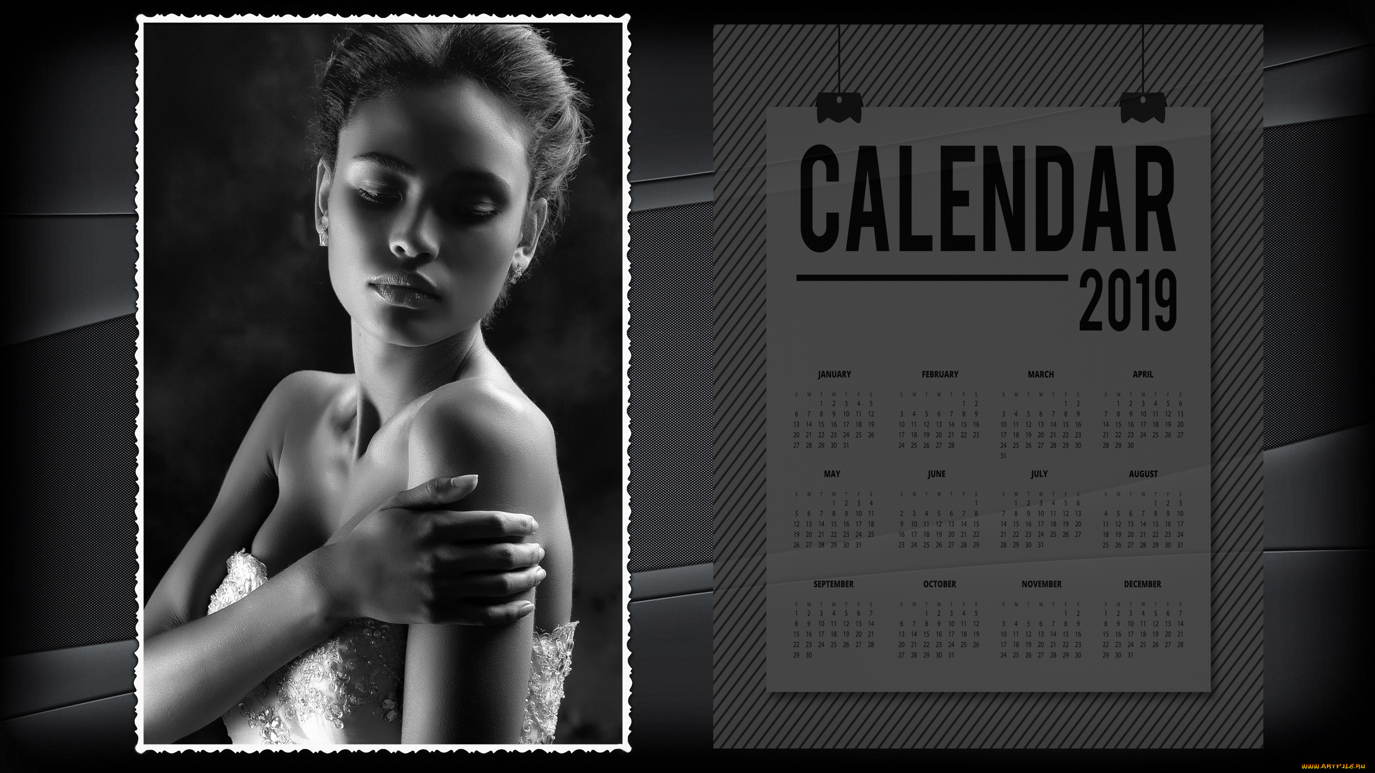 календари, девушки, женщина
