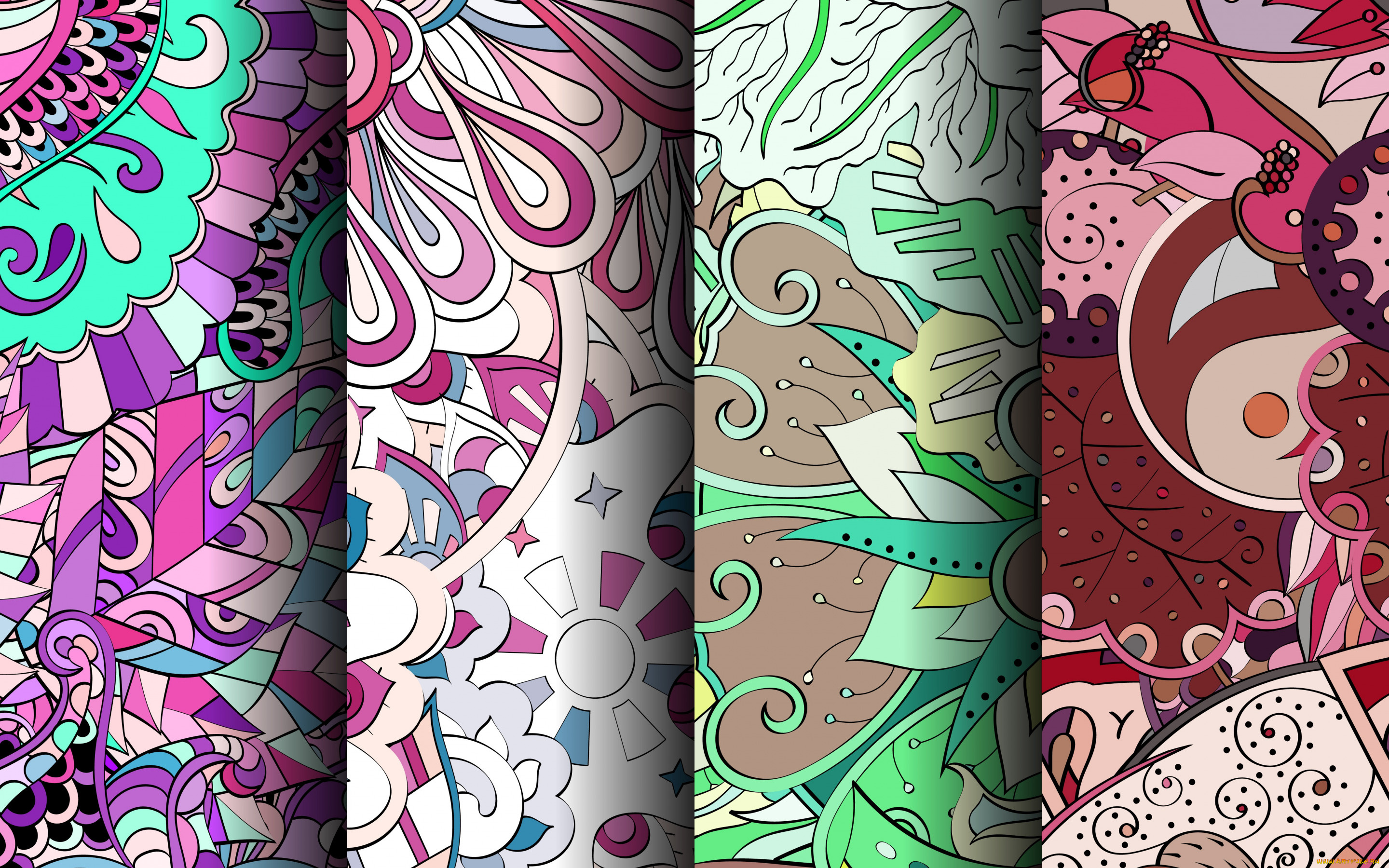 векторная, графика, -графика, , graphics, текстура, узор, геометрия, фон, цветы, орнамент