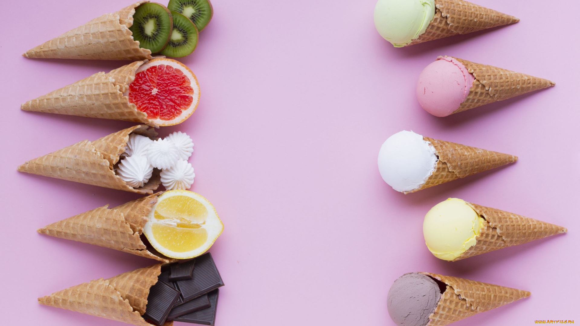 еда, мороженое, , десерты, ассорти