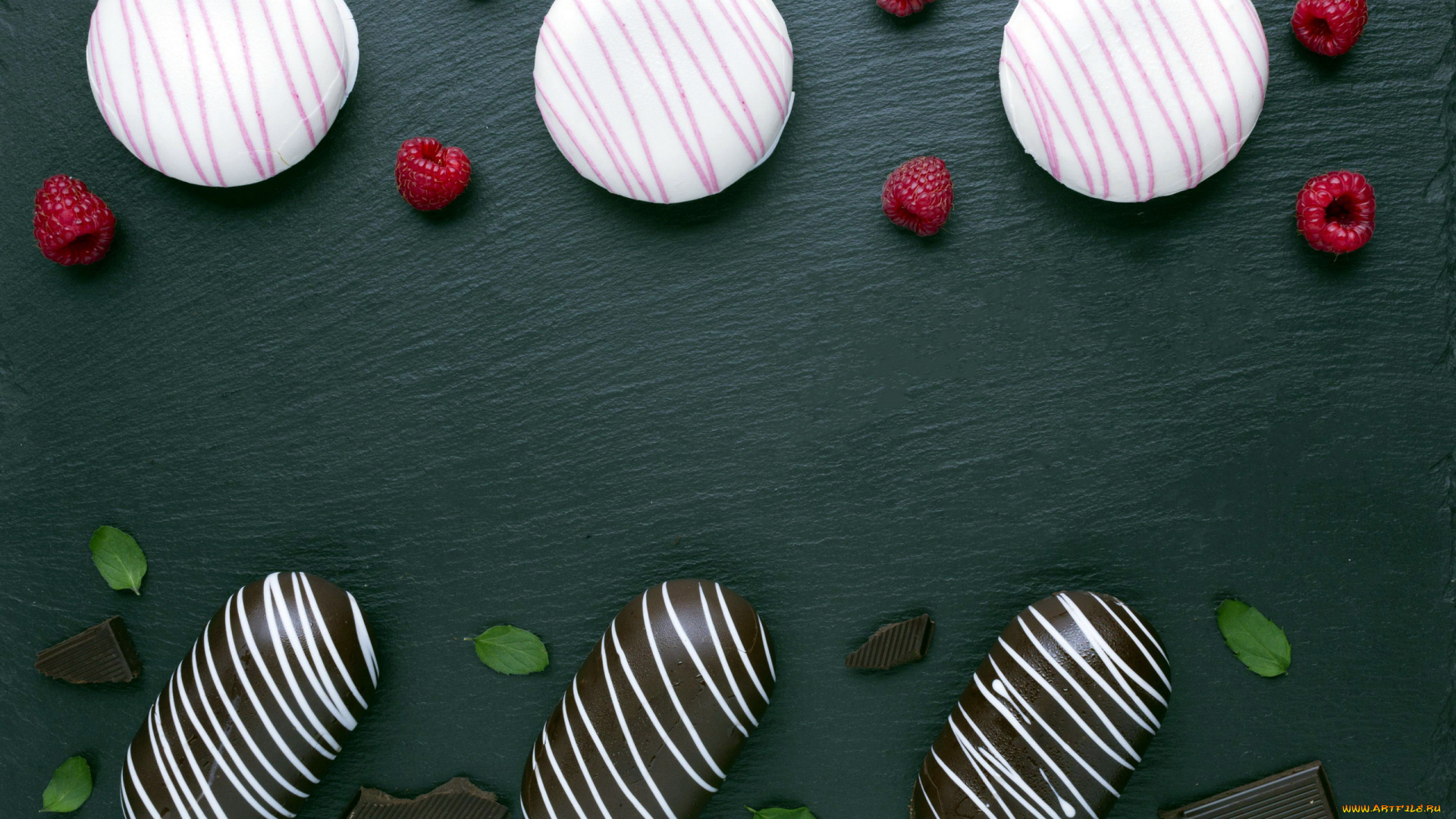 еда, мороженое, , десерты, малина, шоколад